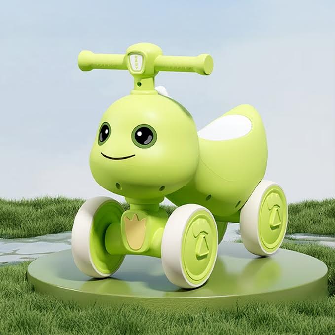 4 Wheel Balance Bike Green - Image 3
