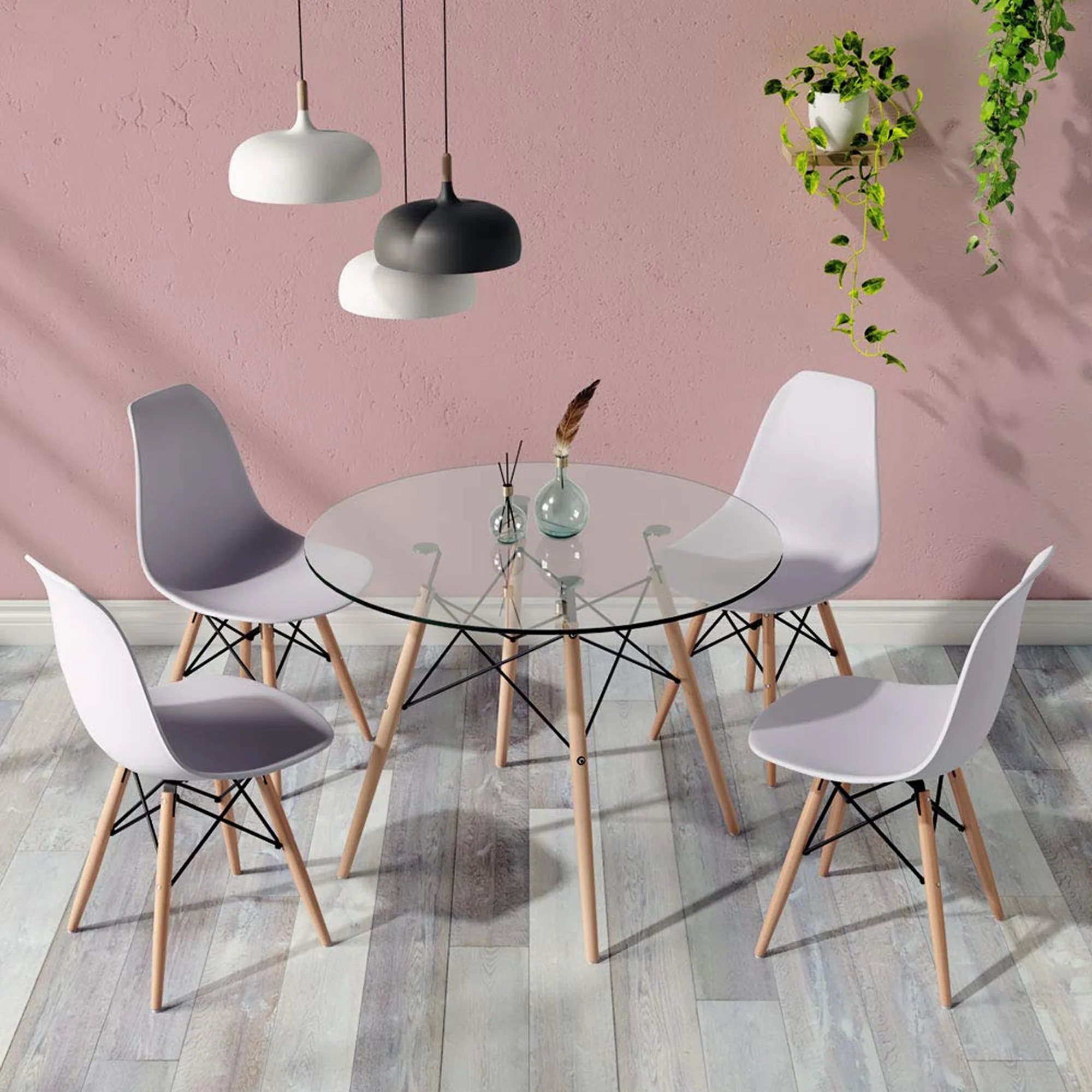 5 Pc Dining Room Table  T-801A - Image 2