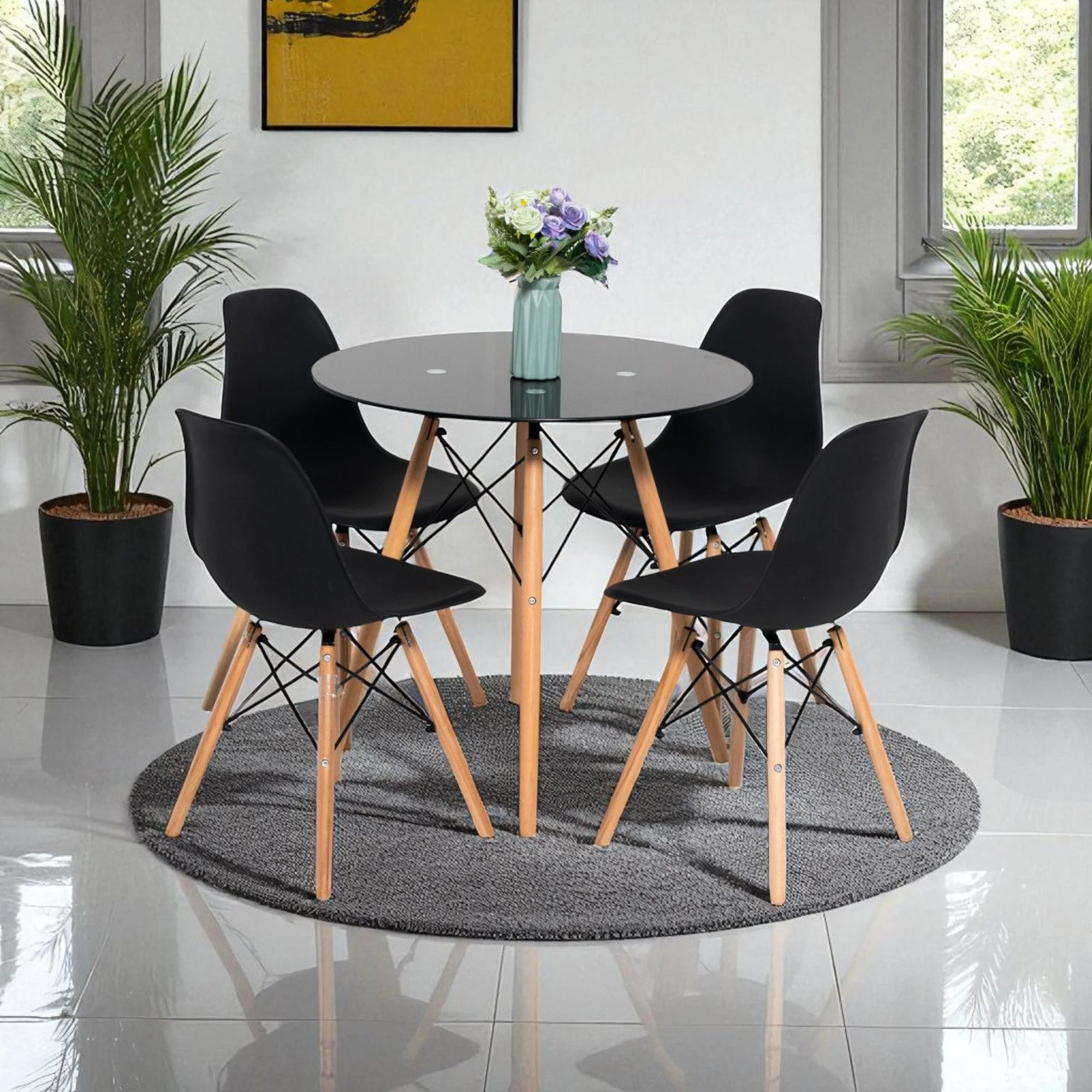 5 Pc Dining Room Table  T-801A - Image 3