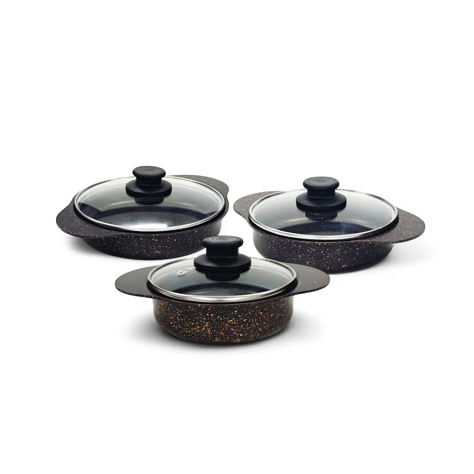 6 Piece Egg Pan Set Black - Image 4