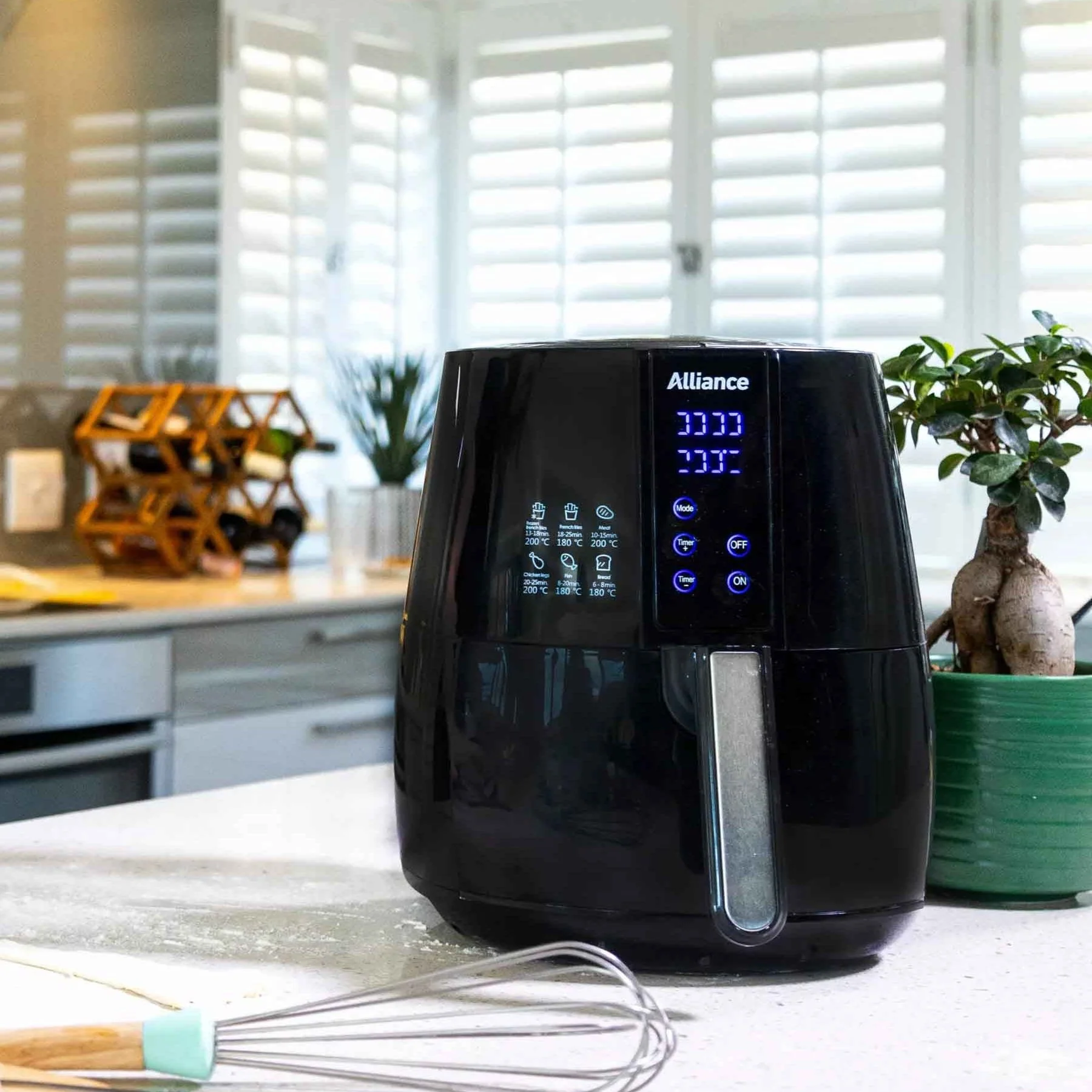 Alliance 4.3Lt Digital Air Fryer Black - Image 2
