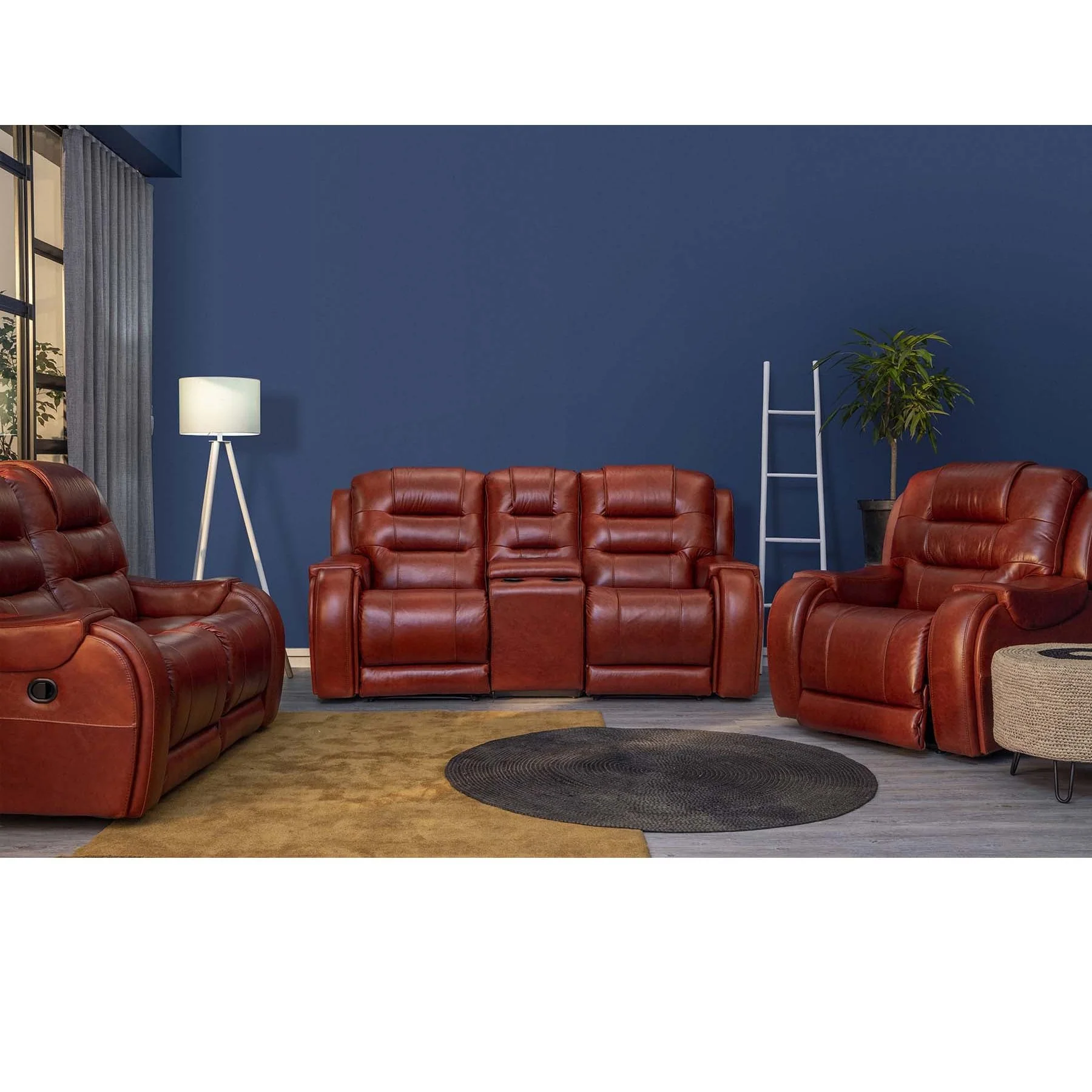 Alpine Rocco 3.2.1 Full Leather 5 Action Cinema Recliner - Image 2