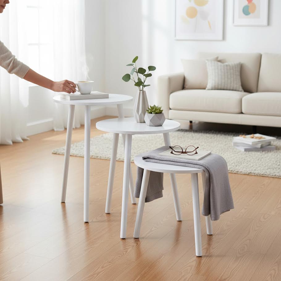 Aura 3 Piece Coffee Table + Free 3D Small Carpet - Image 8