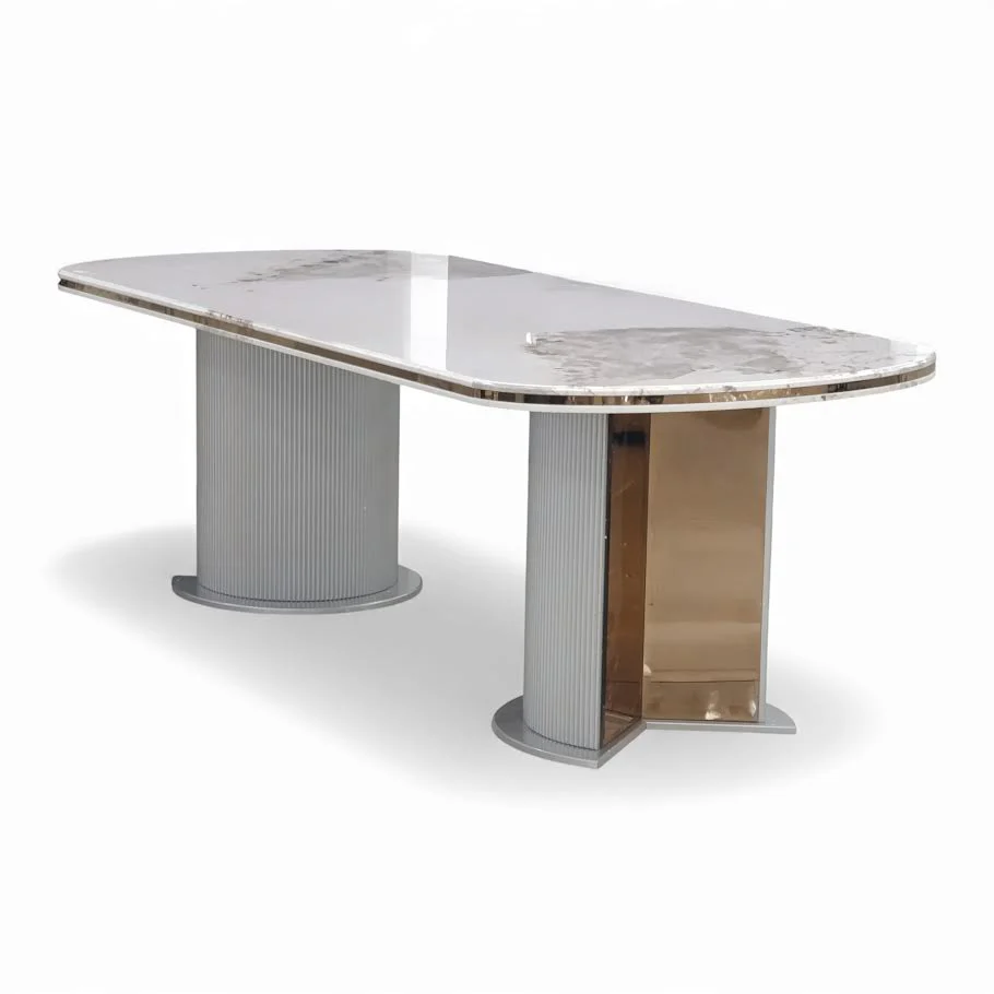 Aura 9 Piece Dining Room Suite Grey - Image 3