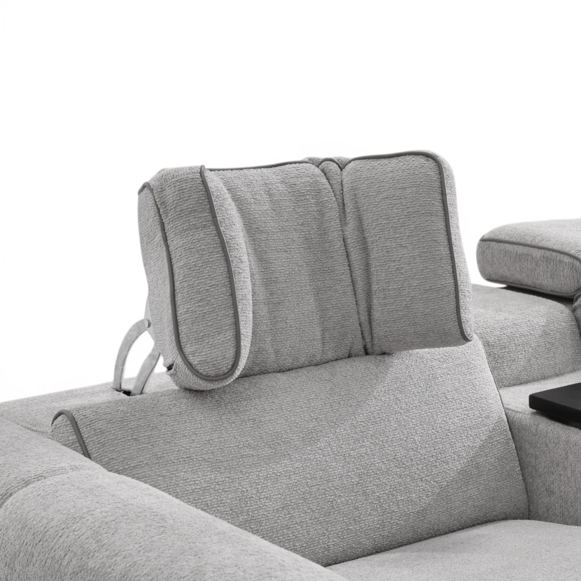 Barrie Dove 7Pc Corner Fabric Lounge Suite With Electric Recliners  80759 - Image 10