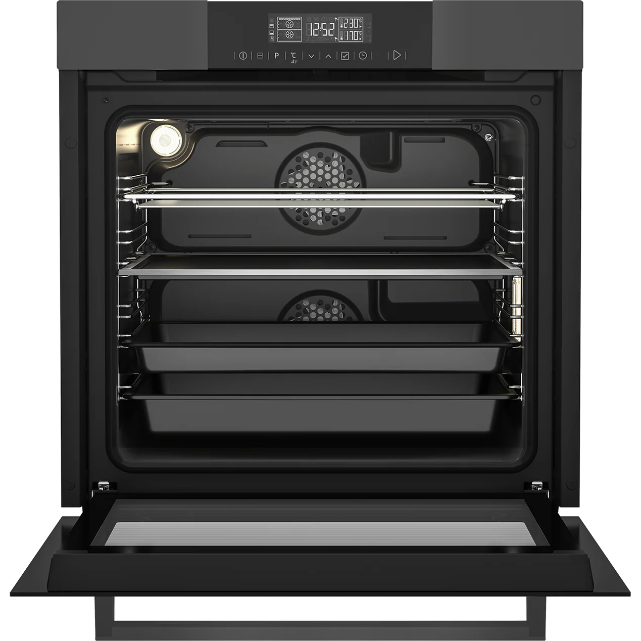 Beko 60cm BI Oven Split & Cook MultiFunction Anthracite Oven - Inox - Image 2