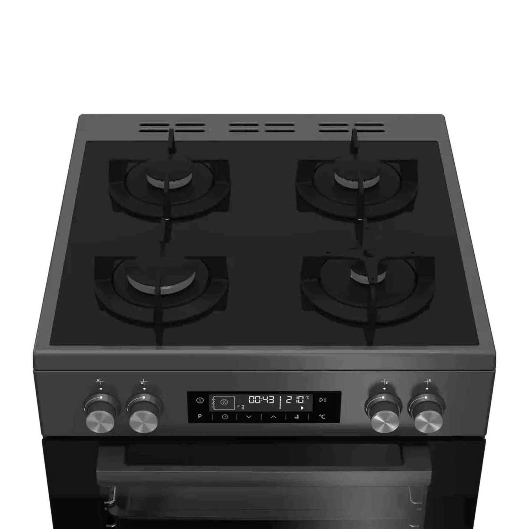 Beko 60cm Multifunction Gas on Glass Stove -Anthracite - Image 3