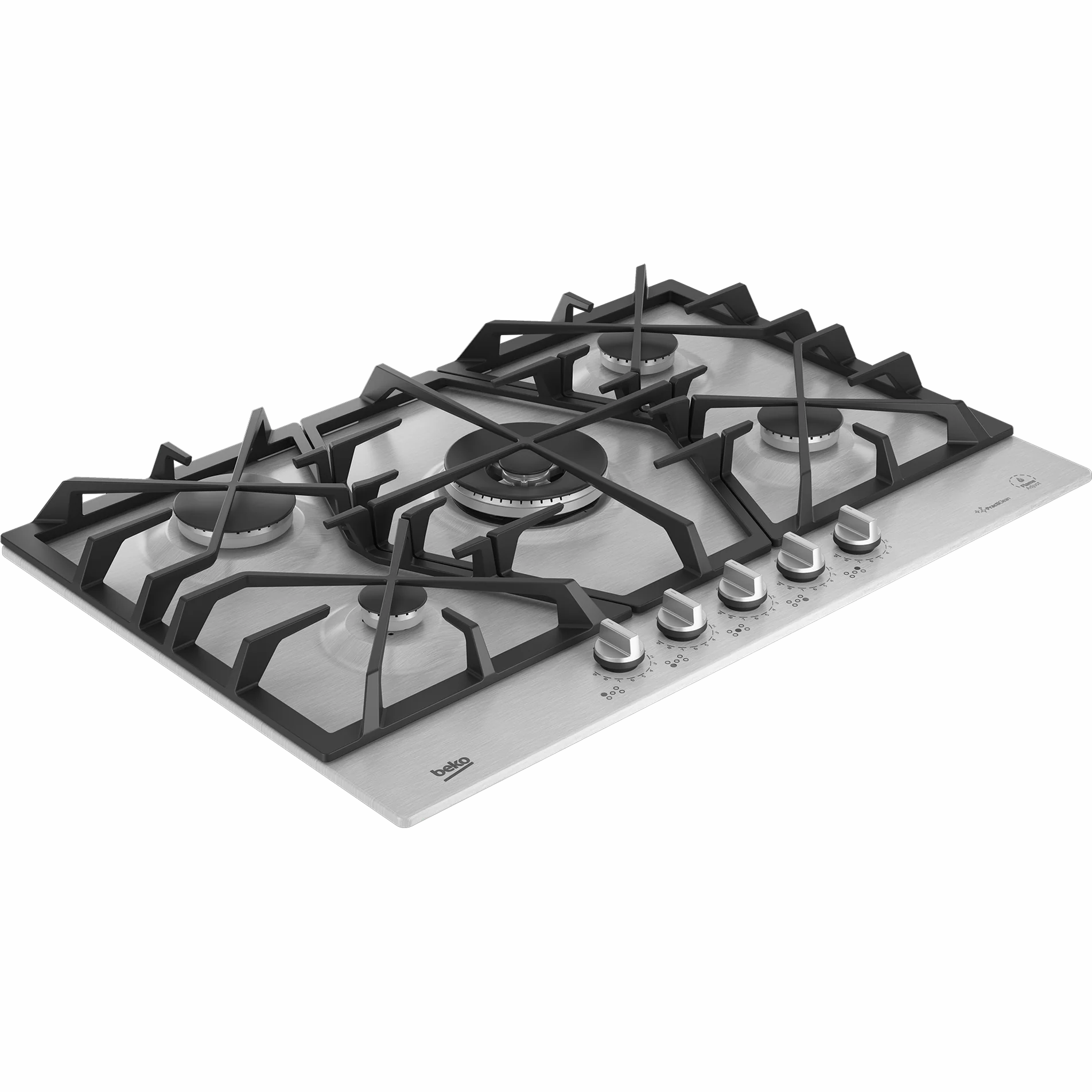 Beko 75cm Gas Hob Stainless Steel - Inox - Image 2