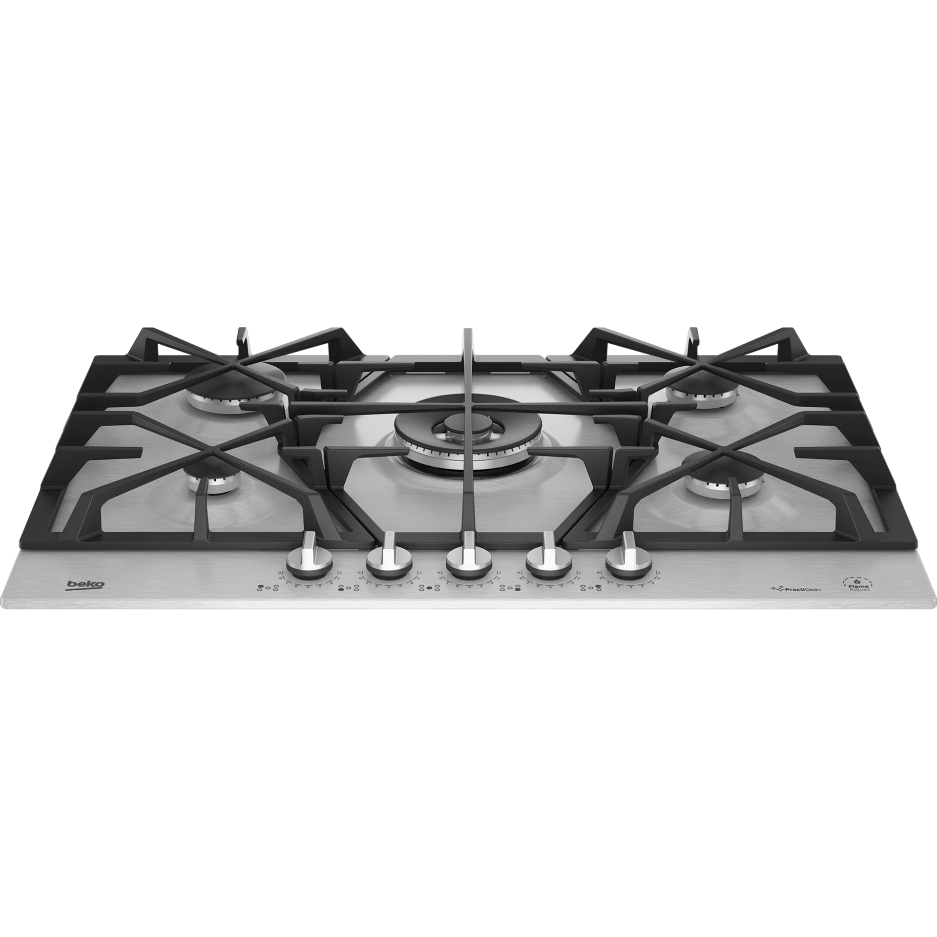Beko 75cm Gas Hob Stainless Steel - Inox - Image 3