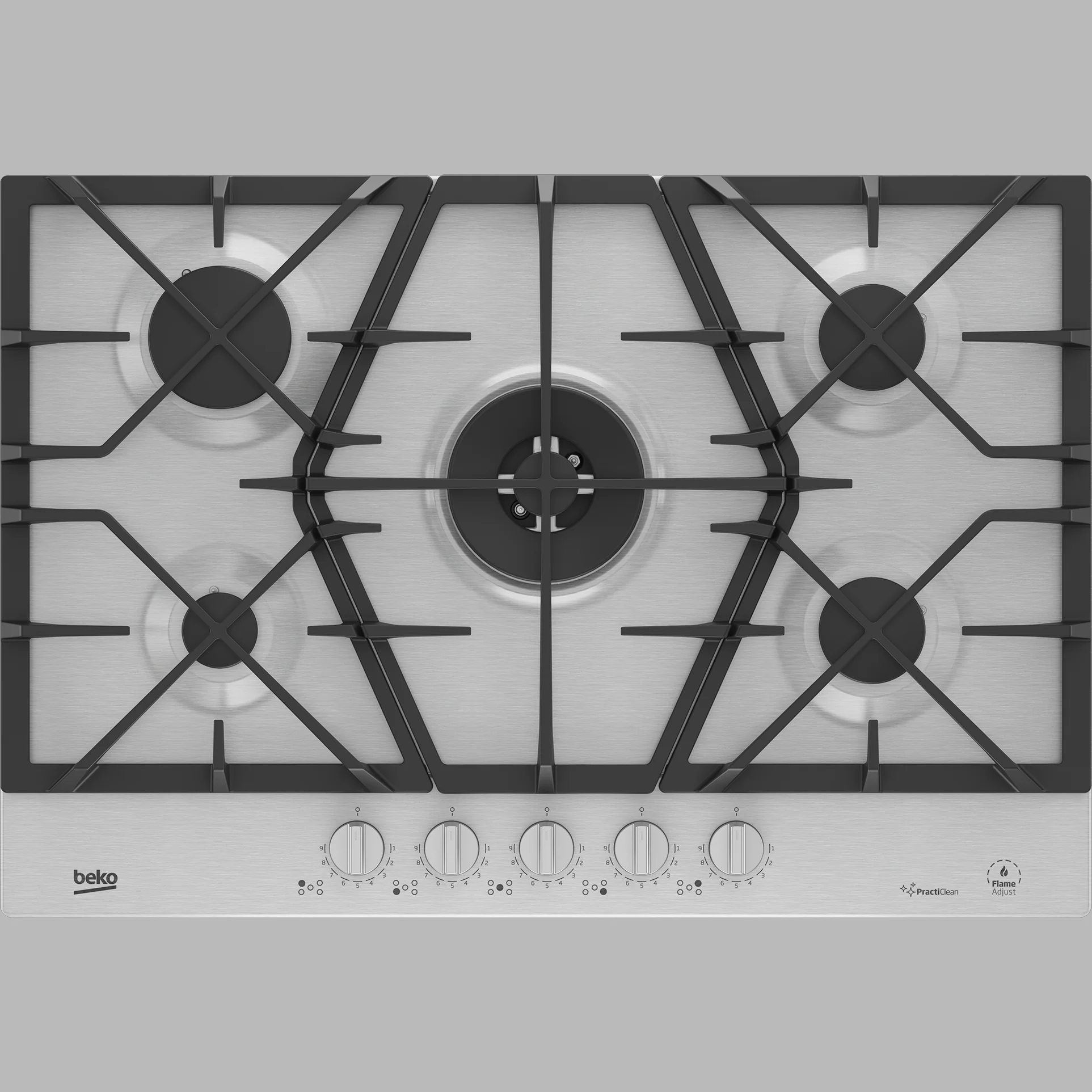 Beko 75cm Gas Hob Stainless Steel - Inox - Image 6