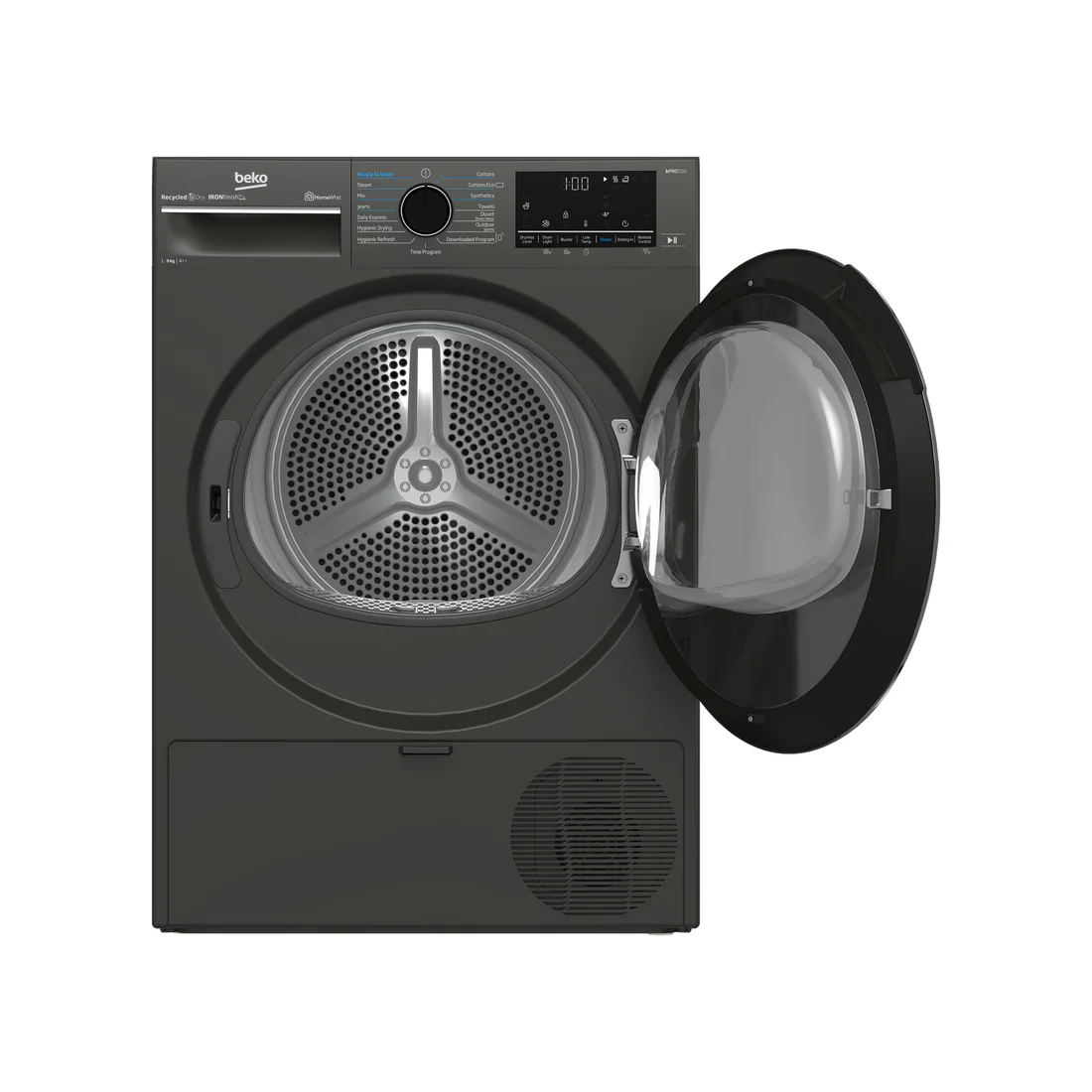 Beko 9kg Heat Pump Tumble Dryer Twilight Grey - Image 2