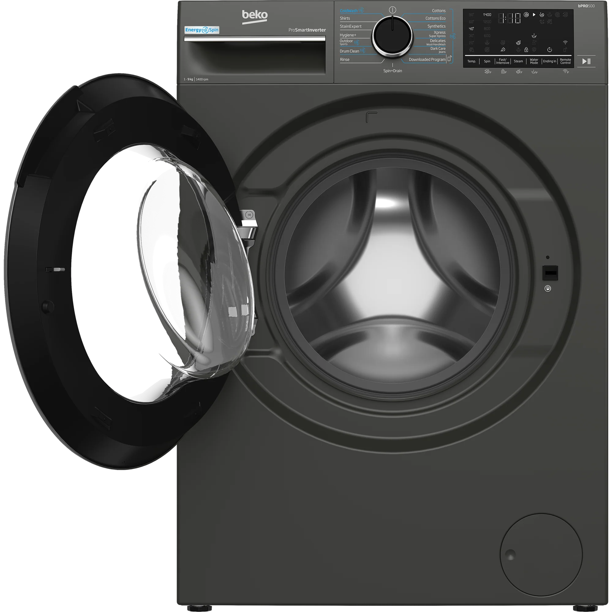 BEKO BAW208 9kg Front Loader Washing Machine in Twilight Grey - Image 2