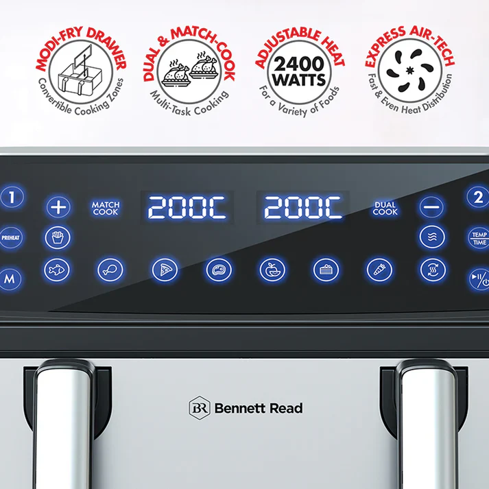 Bennett Read 10.5Lt Triple Zone Air Fryer Black - Image 4