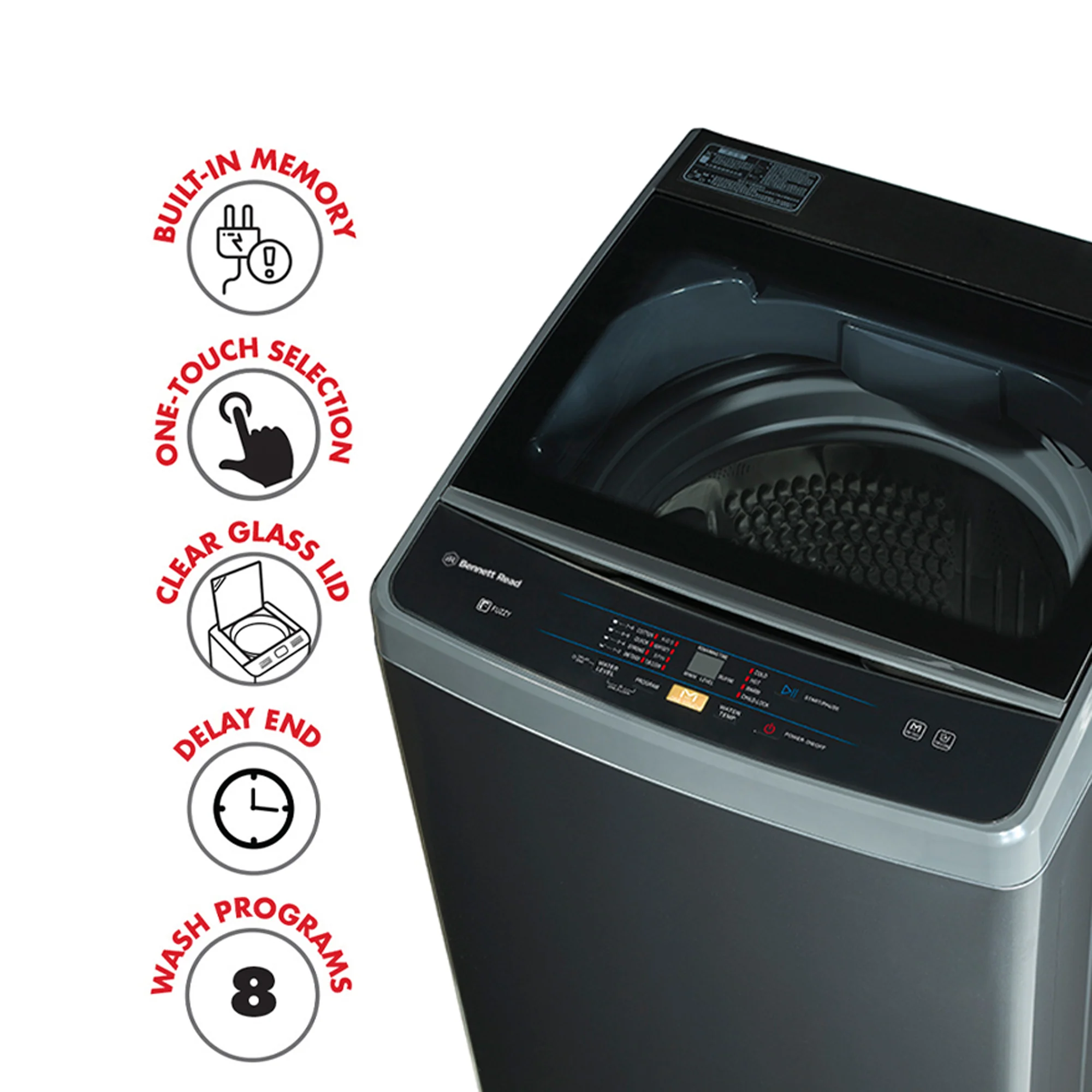 Bennett Read 12KG Top Loader Washing Machine JCW120 - Image 3