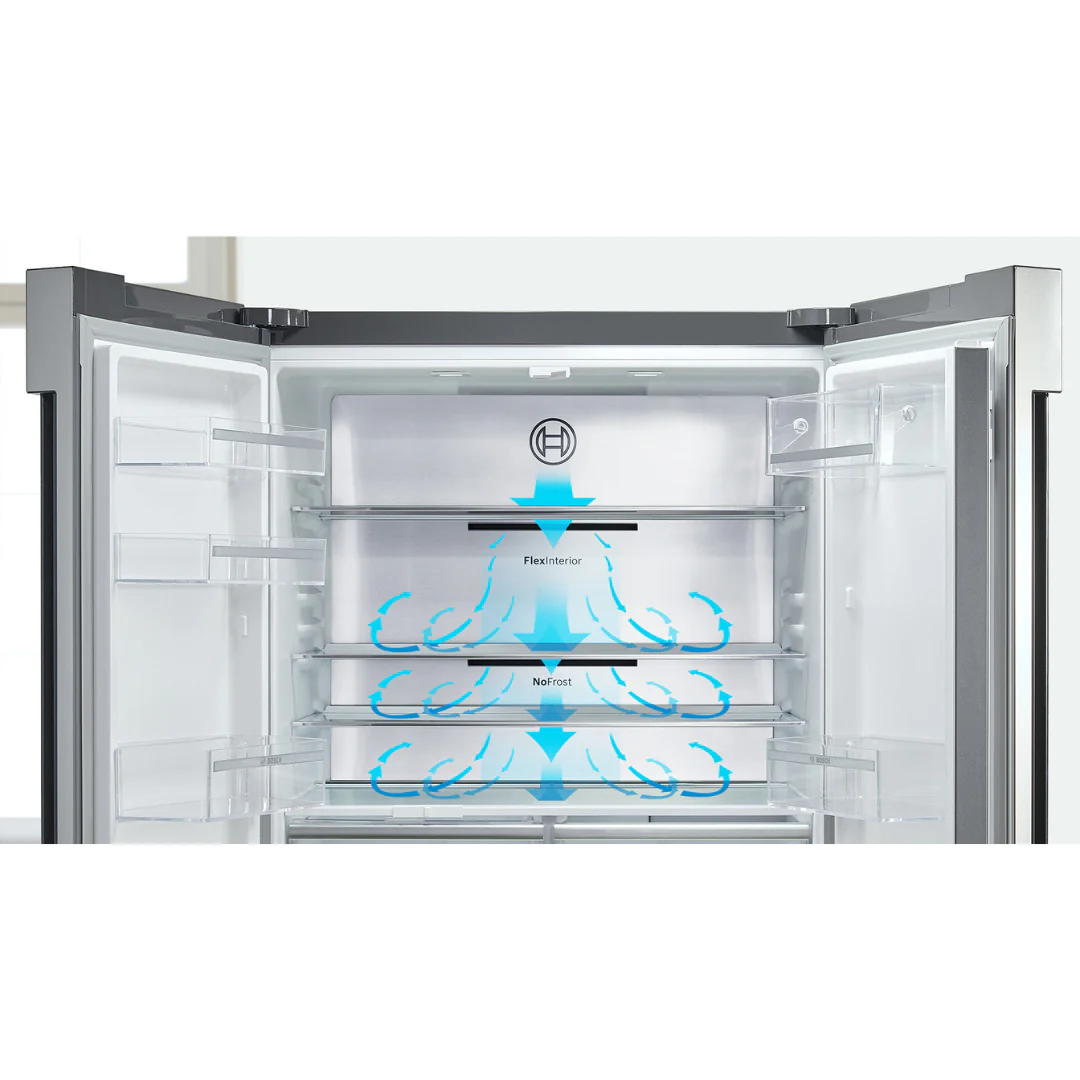 Bosch 646L Stainless Steel French Door Bottom Freezer, Multi Door - KFN96VPEA - Image 2