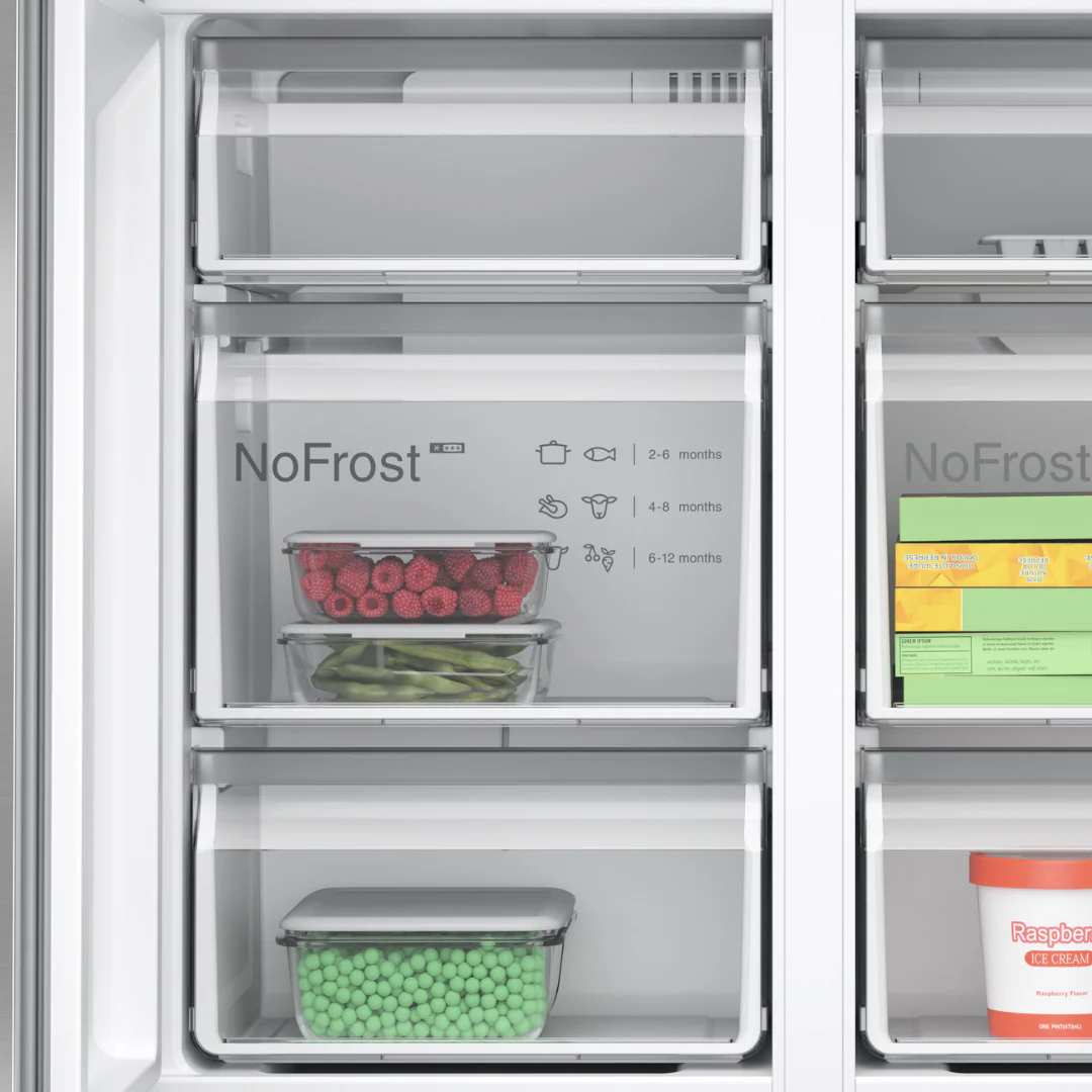 Bosch 646L Stainless Steel French Door Bottom Freezer, Multi Door - KFN96VPEA - Image 3