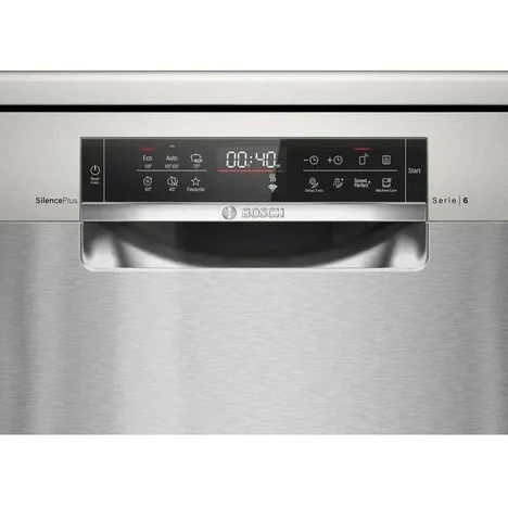 Bosch Series 6 Freestanding Dishwasher 60 cm Silver - SMS6EMI10Z - Image 2