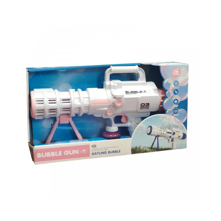 Bubble Blaster Toy Pink & White - Image 2
