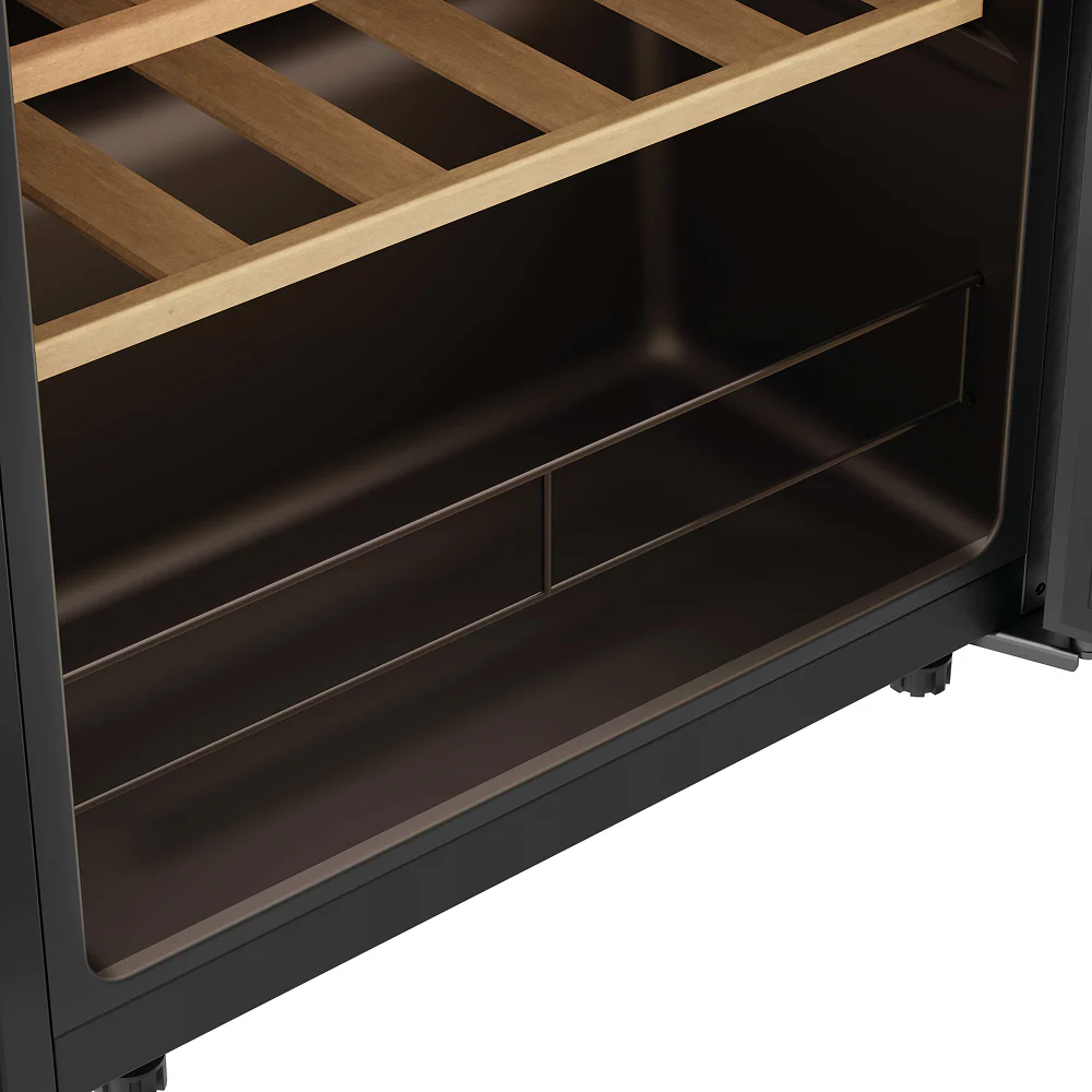 Candy Wine Cooler 58 bottles Monozone 10 Beachwood shelves - Image 5