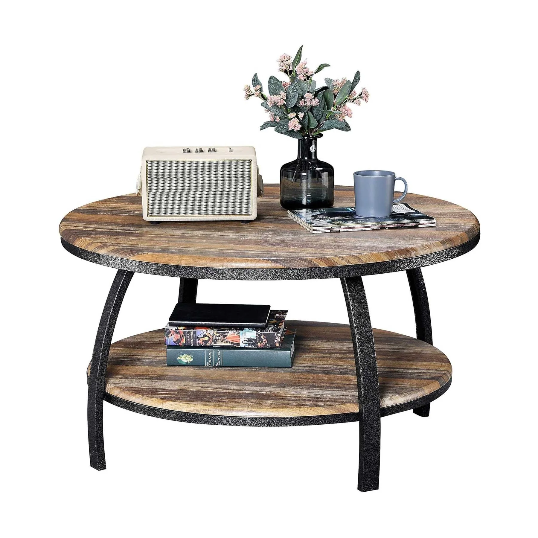 Coffee Table Round Two Tier - Image 5