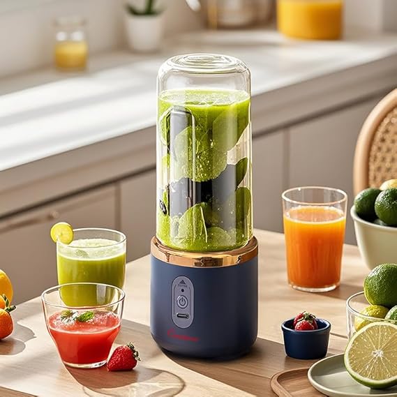 Condere Juice Blender Cup 400ML Y-B001 – Rechargeable Wireless Mini Blender - Image 3