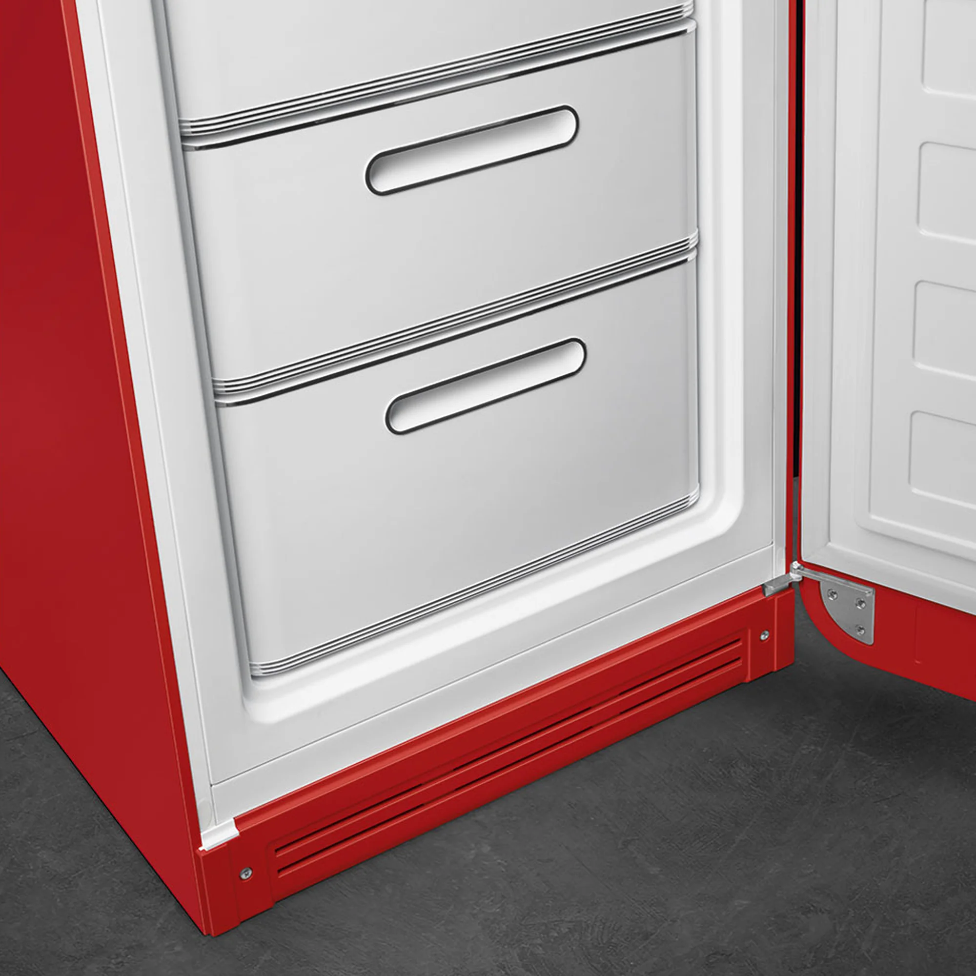 Smeg Retro Combination Fridge 60CM - Fiery Red - Image 2