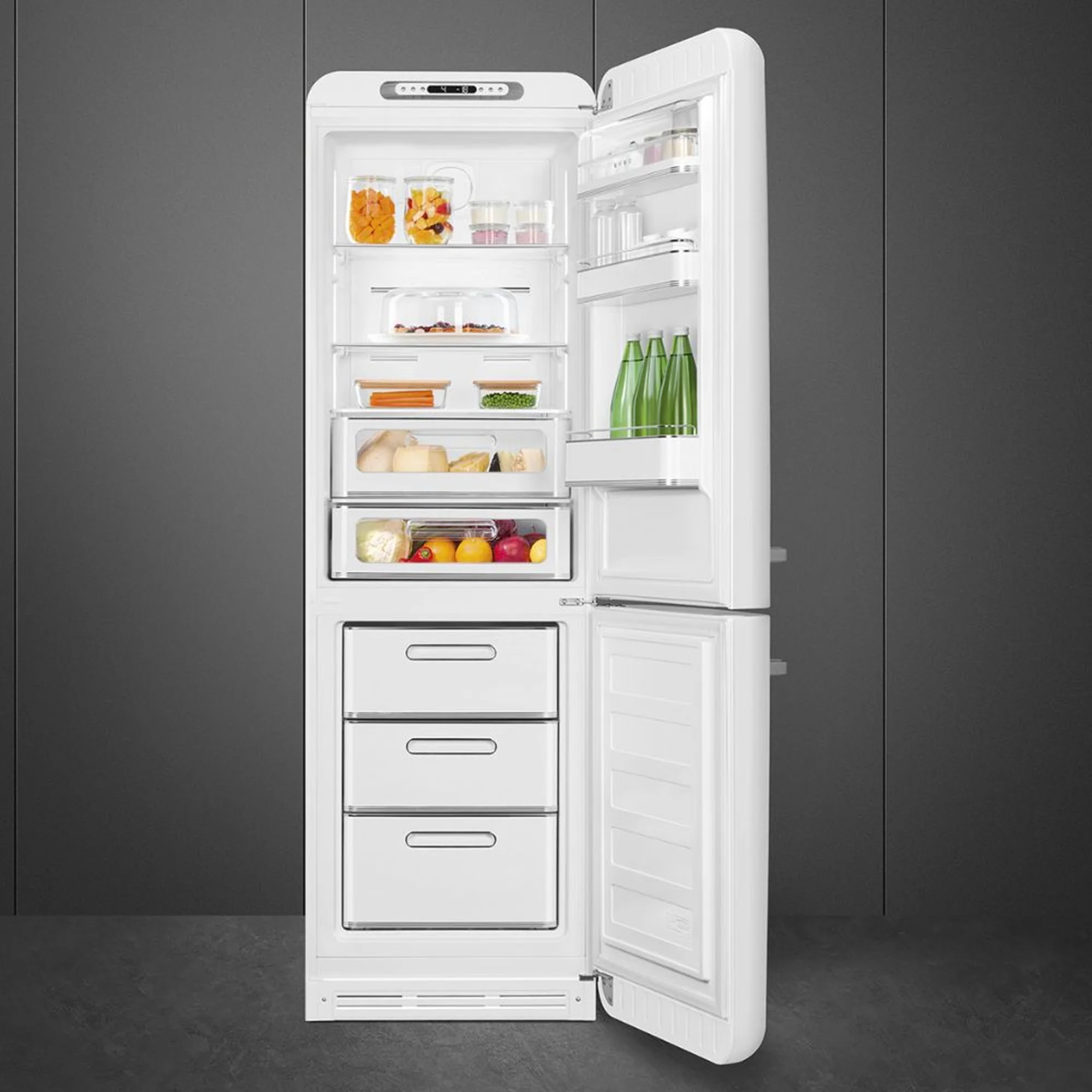 Smeg Retro Combination Fridge 60CM - White - Image 2