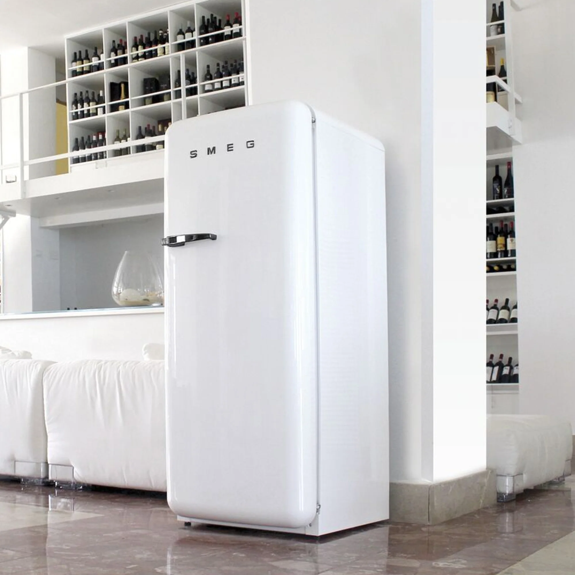 Smeg Retro Refrigerator - White - Image 3