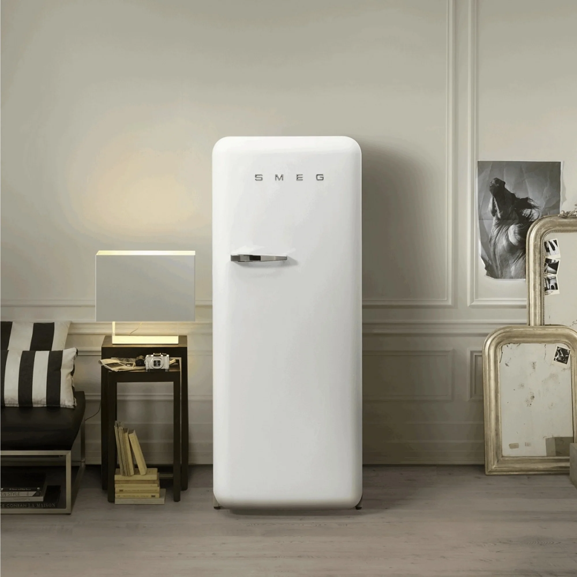 Smeg Retro Refrigerator - White - Image 4