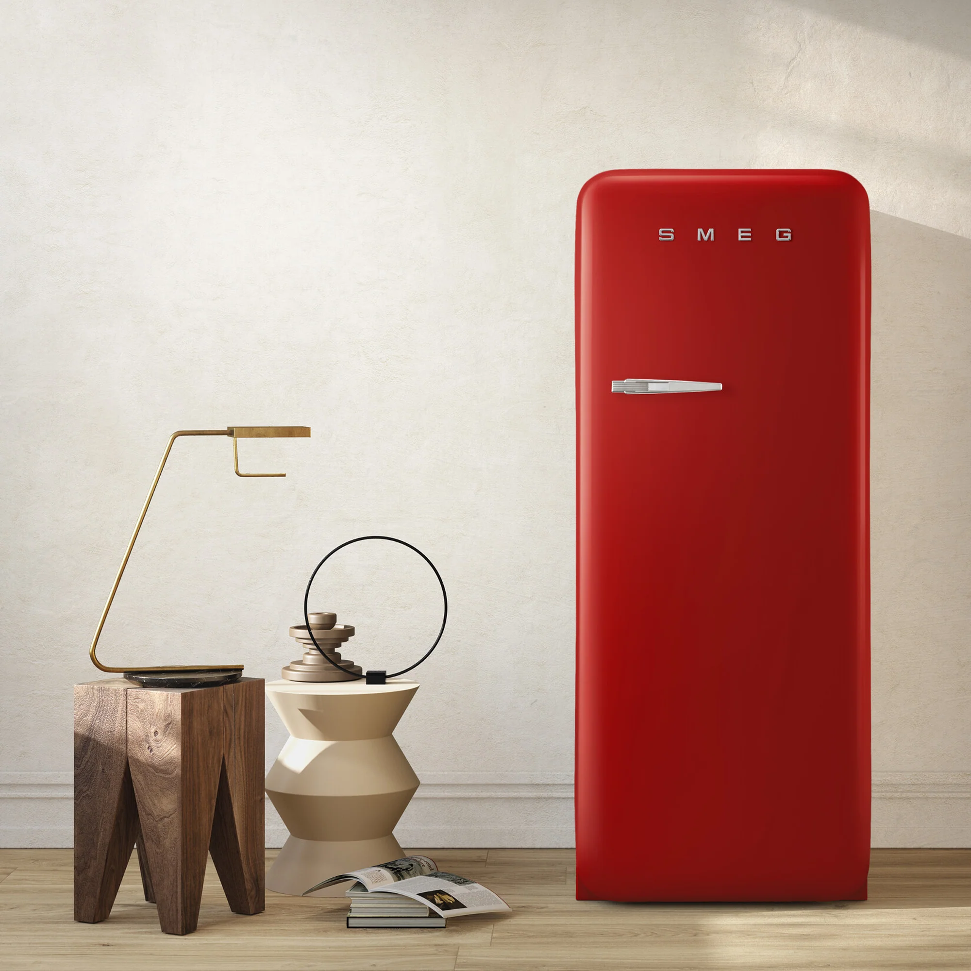 Smeg Retro Refrigerator - Fiery Red - Image 3