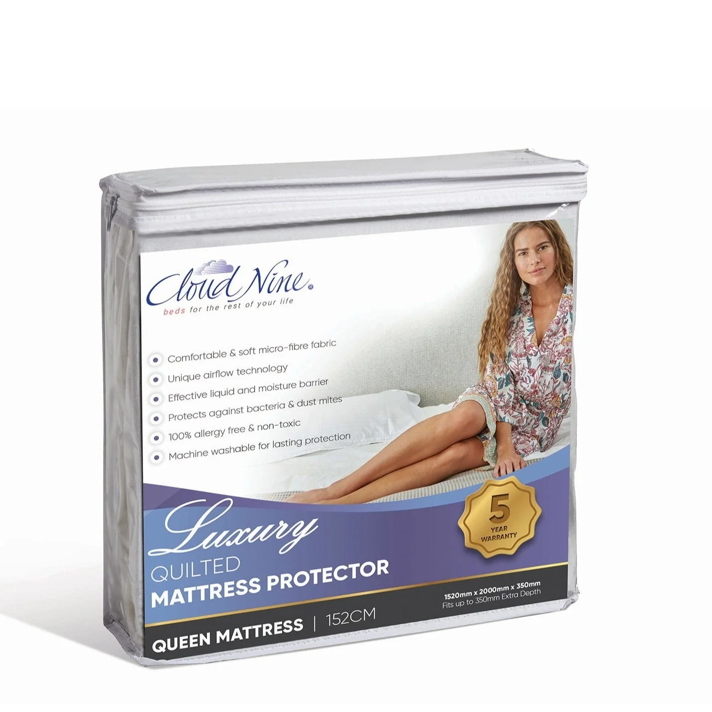 Cloud Nine Quilted Mattress Protector - Image 3