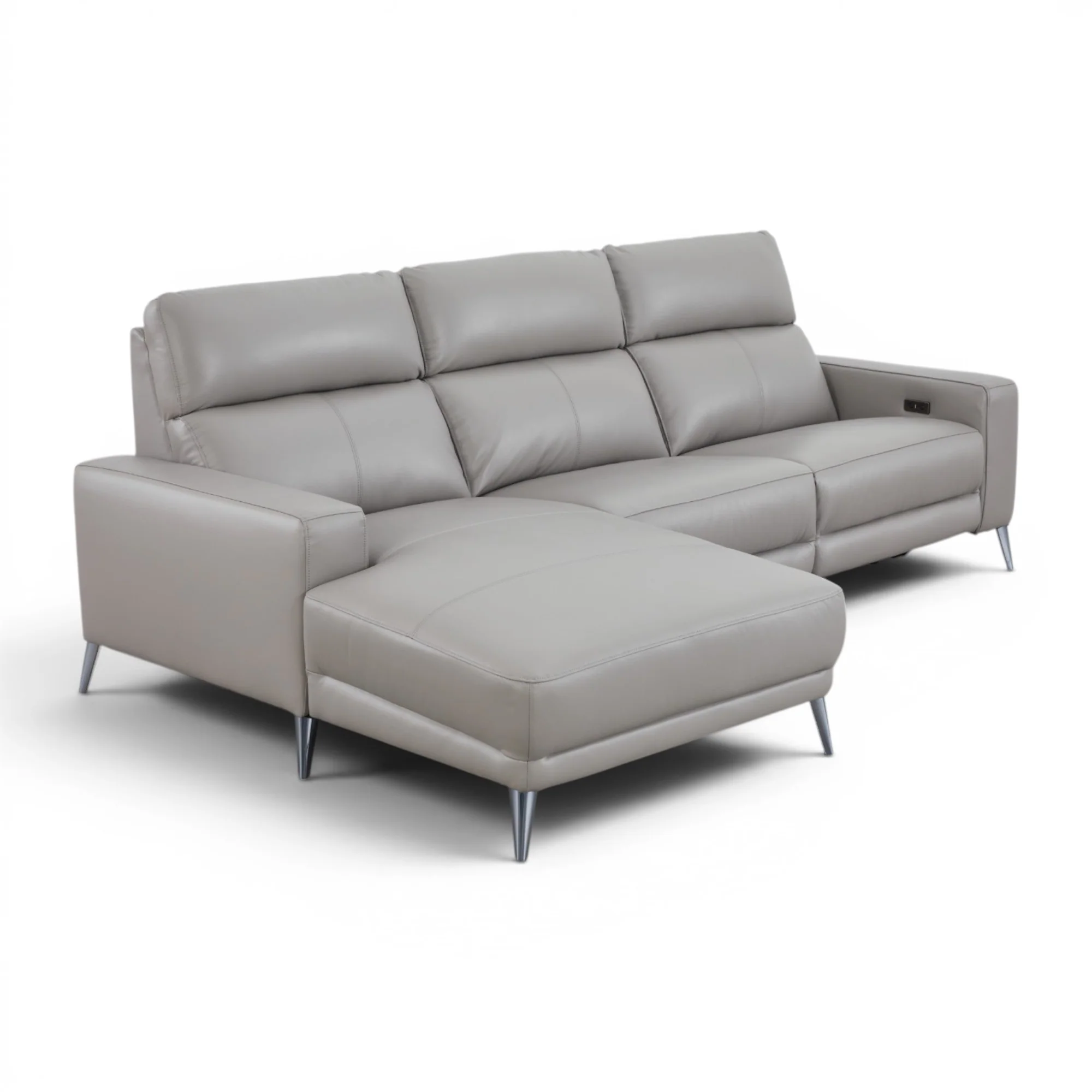 Corner Leather Daybed WIth Electric Recliner 51698M - Image 9