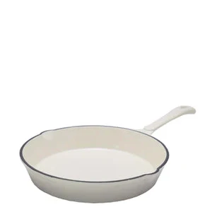 CTH 7 Piece Cast Iron Pot Set - Two Toned White/Cream - Image 4