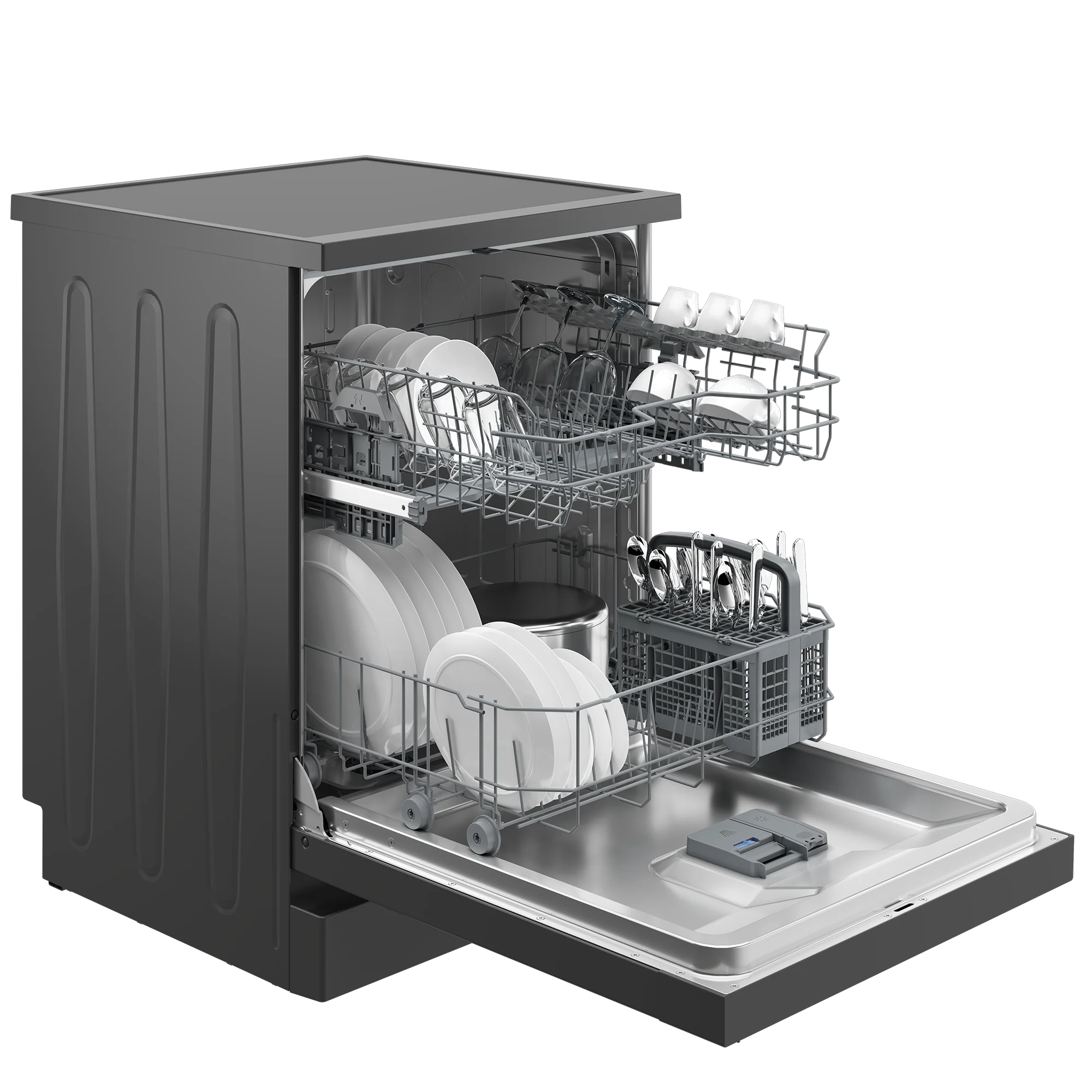 Defy 13 Place Dishwasher Manhattan Grey - DDW242 - Image 3