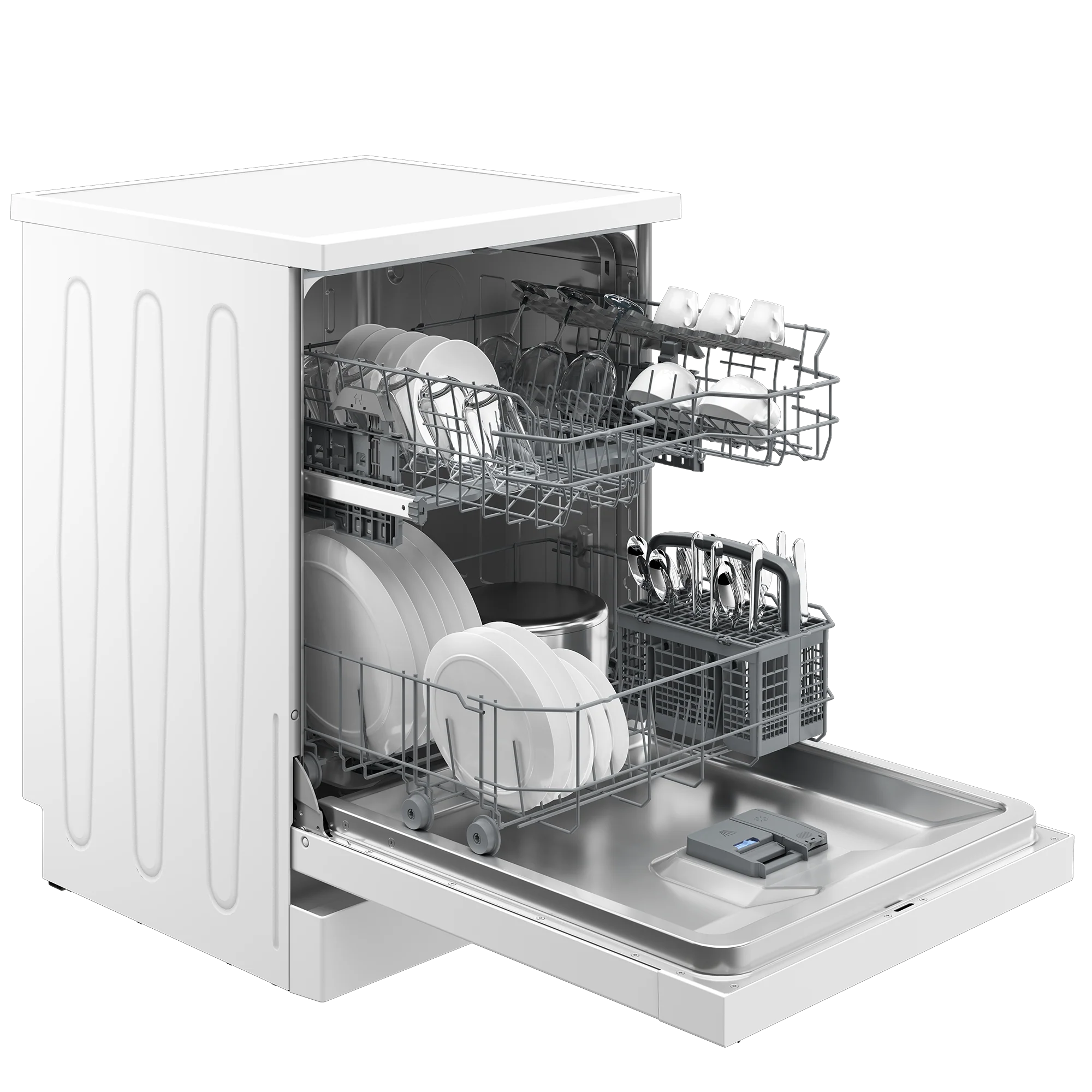 Defy 13 Place White Dishwasher - White - Image 3