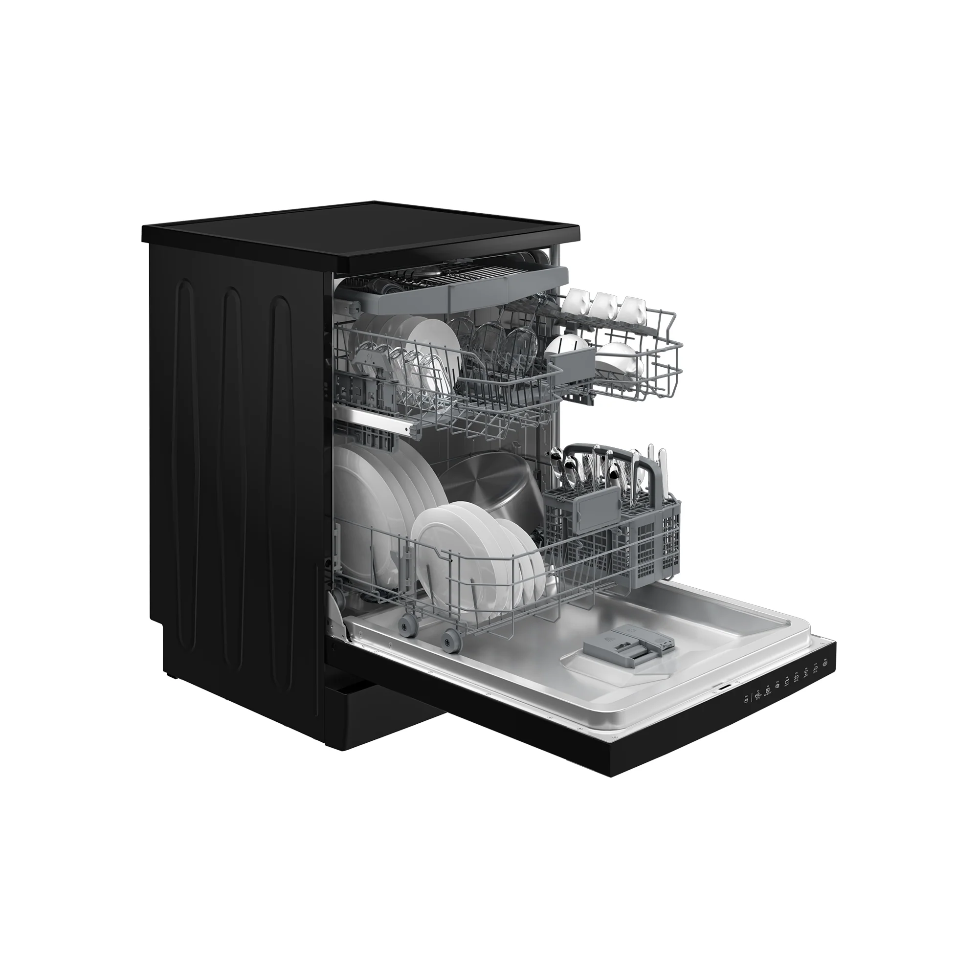 Defy 15 Place Black Dishwasher - DDW258 - Image 5