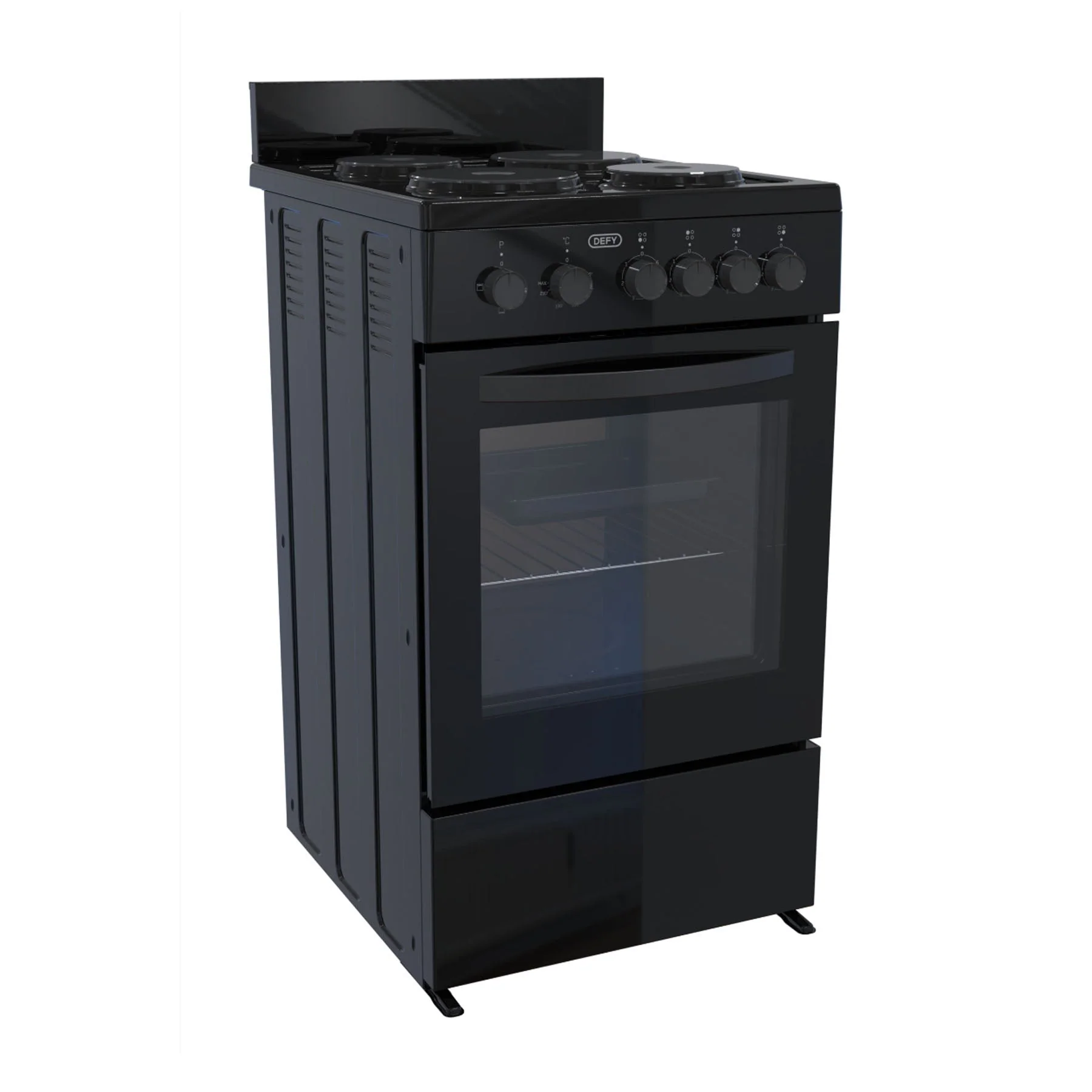 Defy 4 Plate Compact Stove Black FC - DSS554 - Image 2