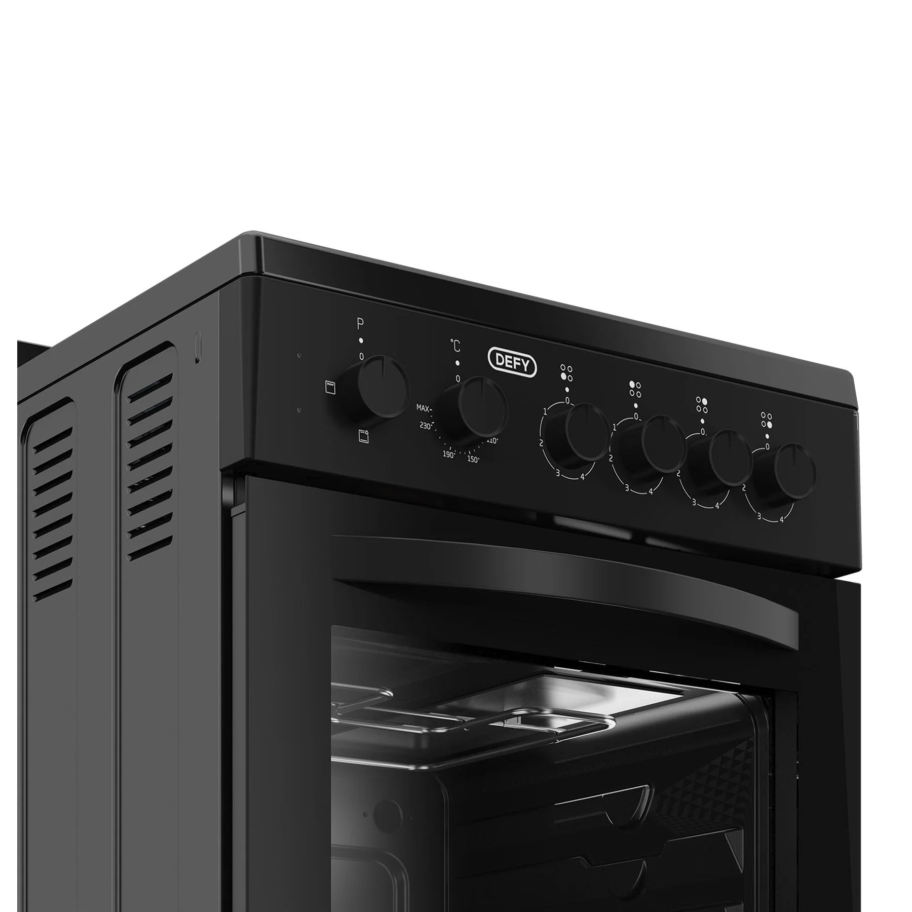 Defy 4 Plate Compact Stove Black FC - DSS554 - Image 3