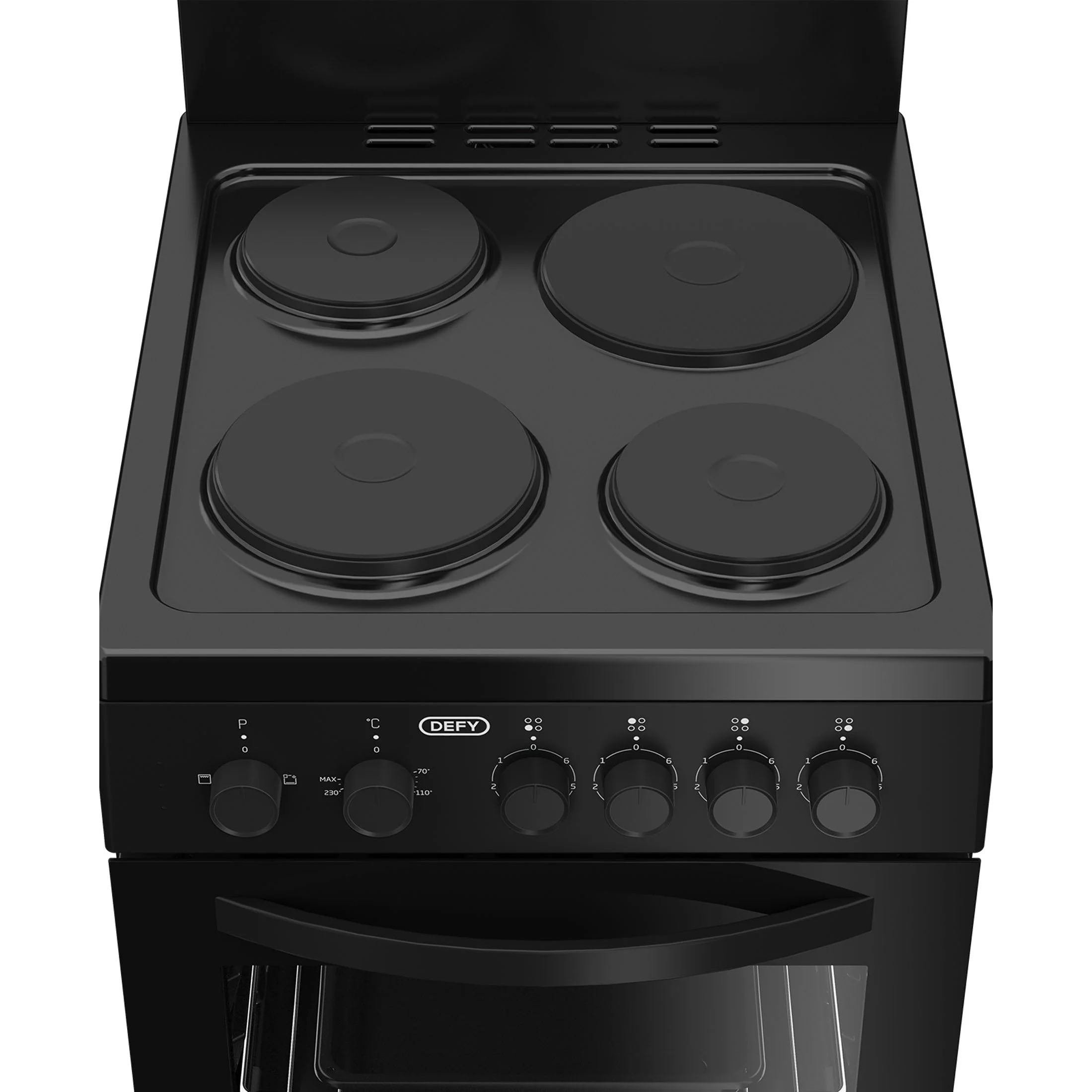 Defy 4 Plate Compact Stove Black FC - DSS554 - Image 4