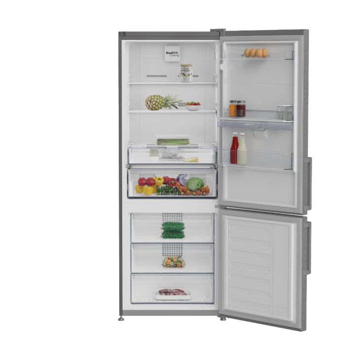 Defy 450l Grey Naturelight Combi Fridge - DAC705 - Image 2