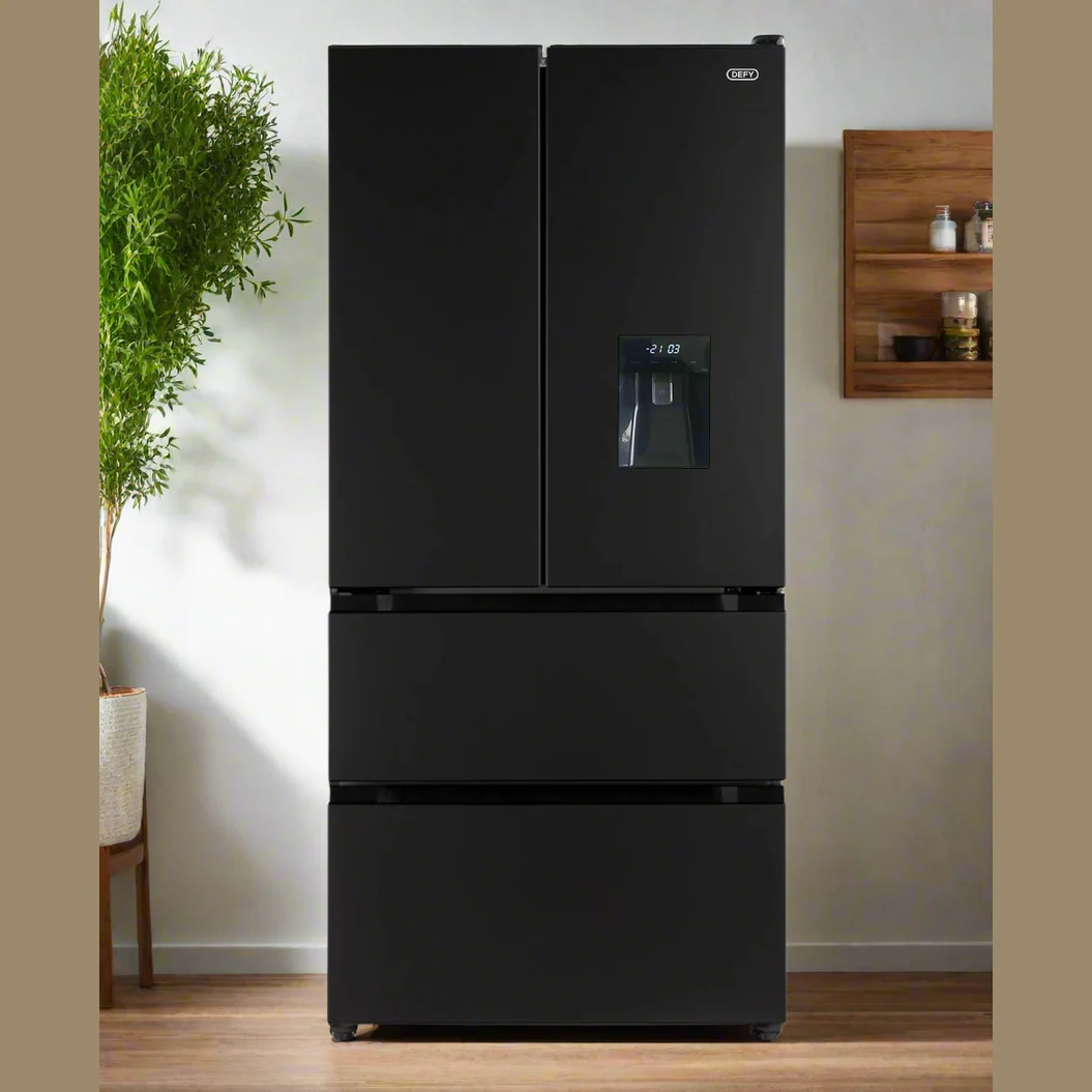 Defy 492L Onyx French Door Fridge Freezer - Black - Image 2