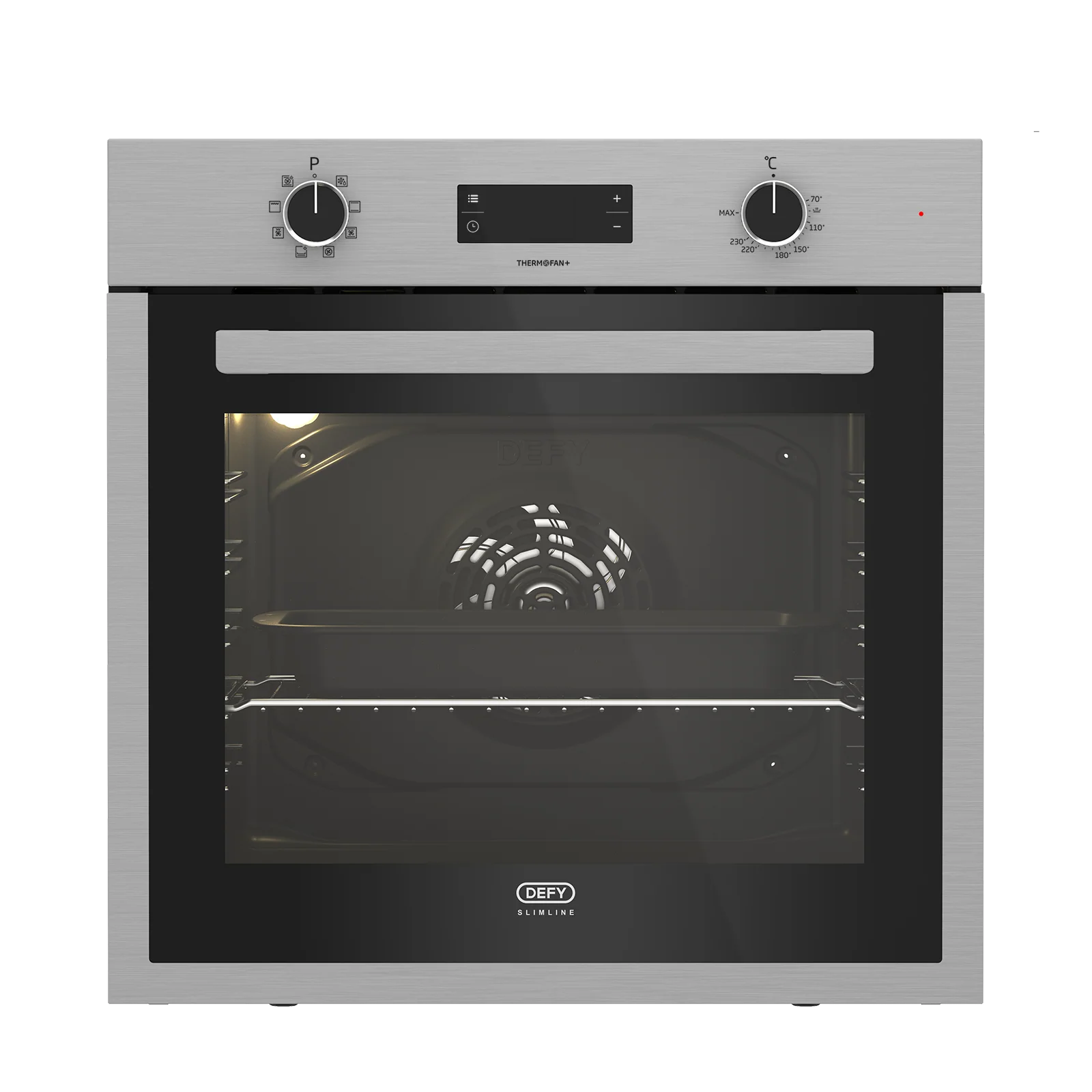 Defy 60cm Slimline Thermofan+ Eye-Level Oven - Stainless Steel - DBO496