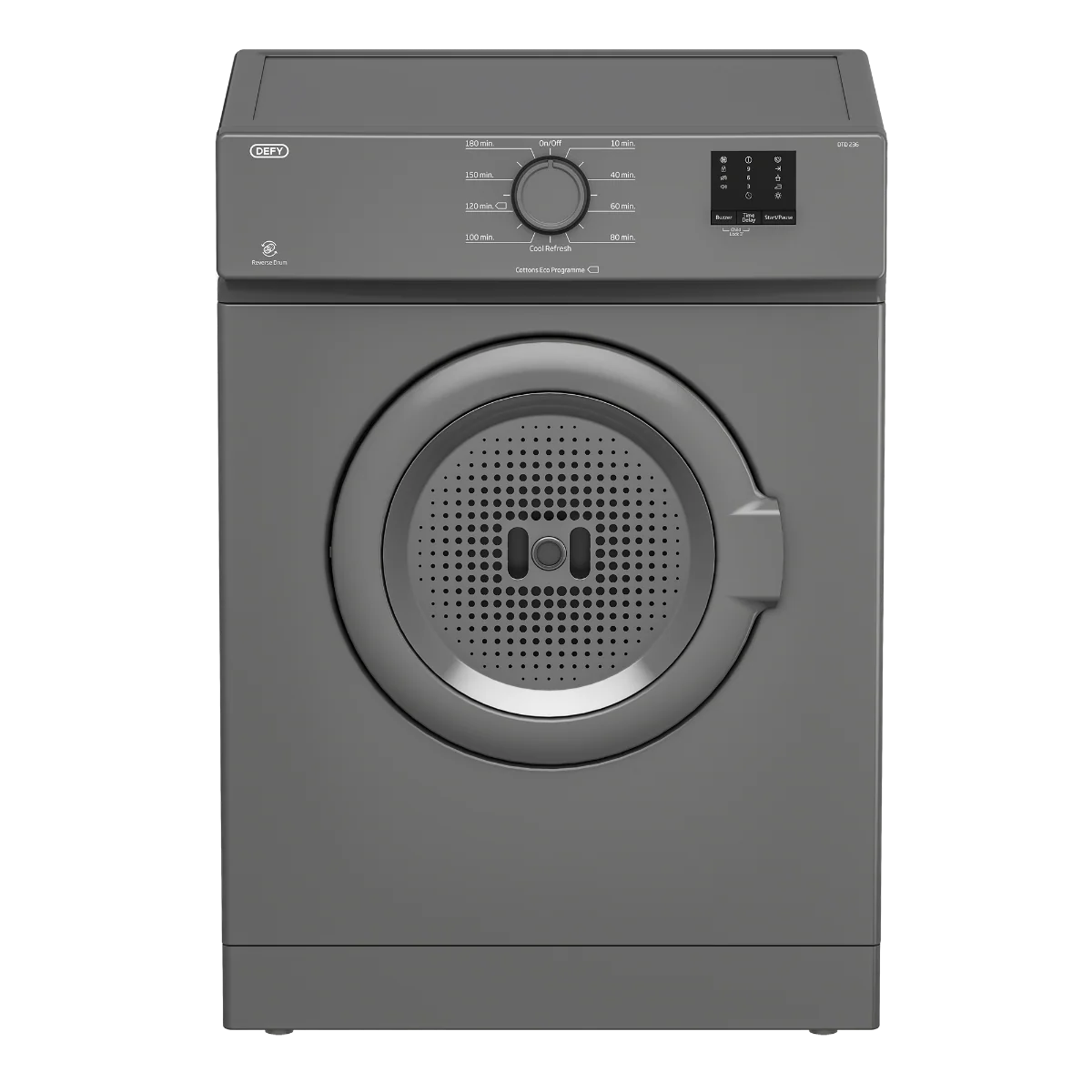Defy 6kg Grey Air Vented Dryer - DTD236 - Image 2