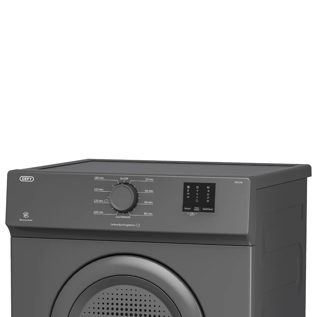 Defy 6kg Grey Air Vented Dryer - DTD236 - Image 3