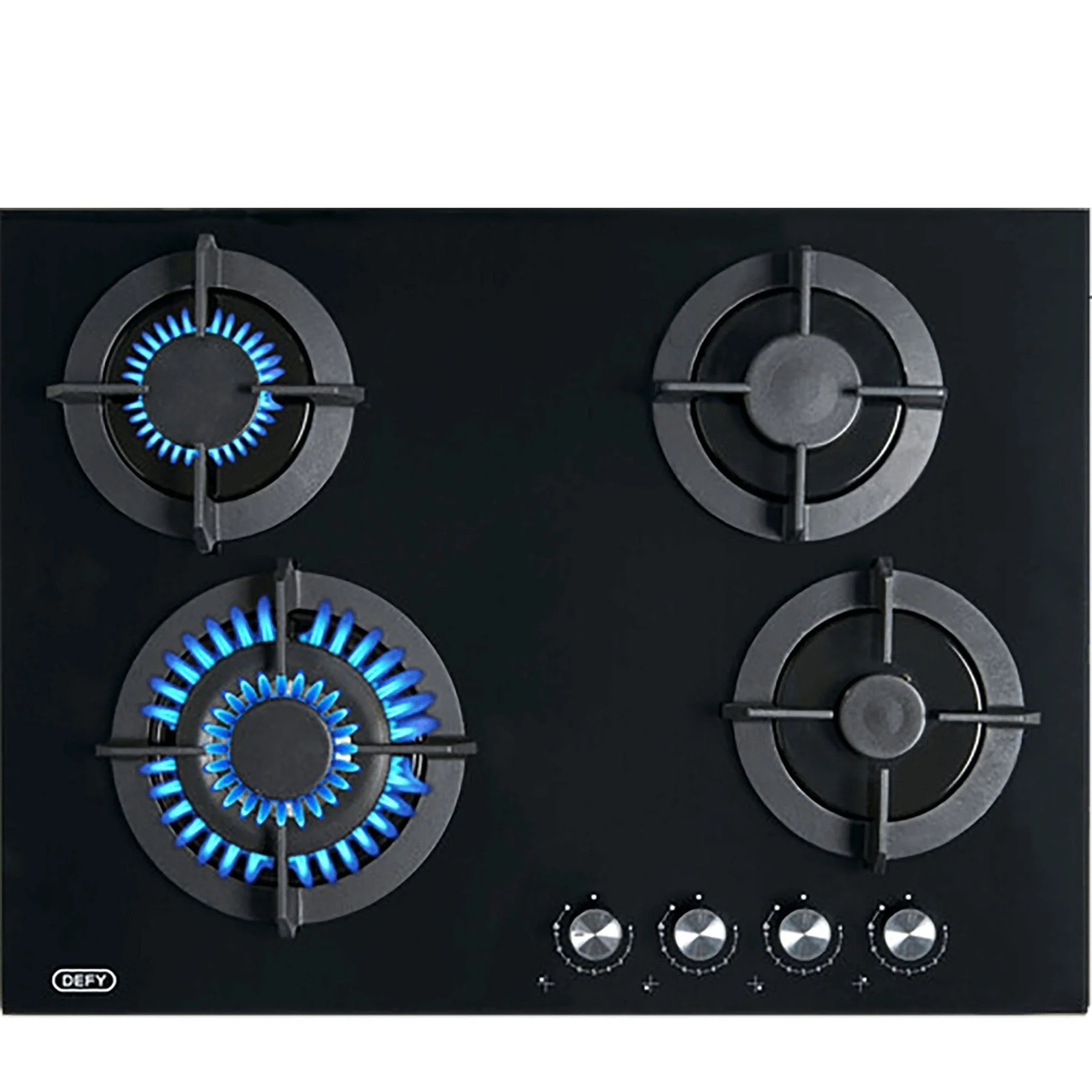 Defy 70CM 4 Burner Gas Hob - Black