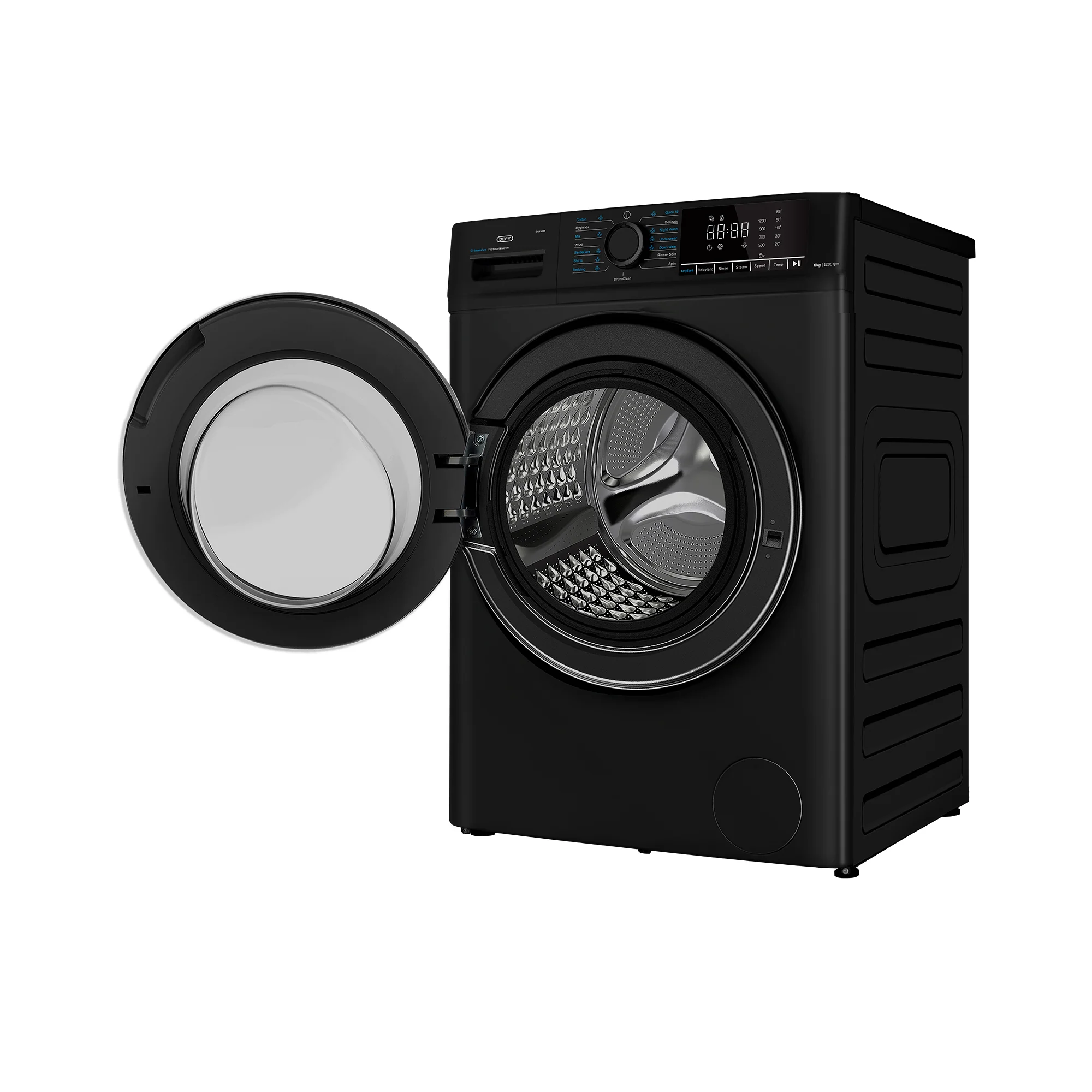 Defy 8kg Midnight Black Front Loader Washing Machine DAW408B - Image 2