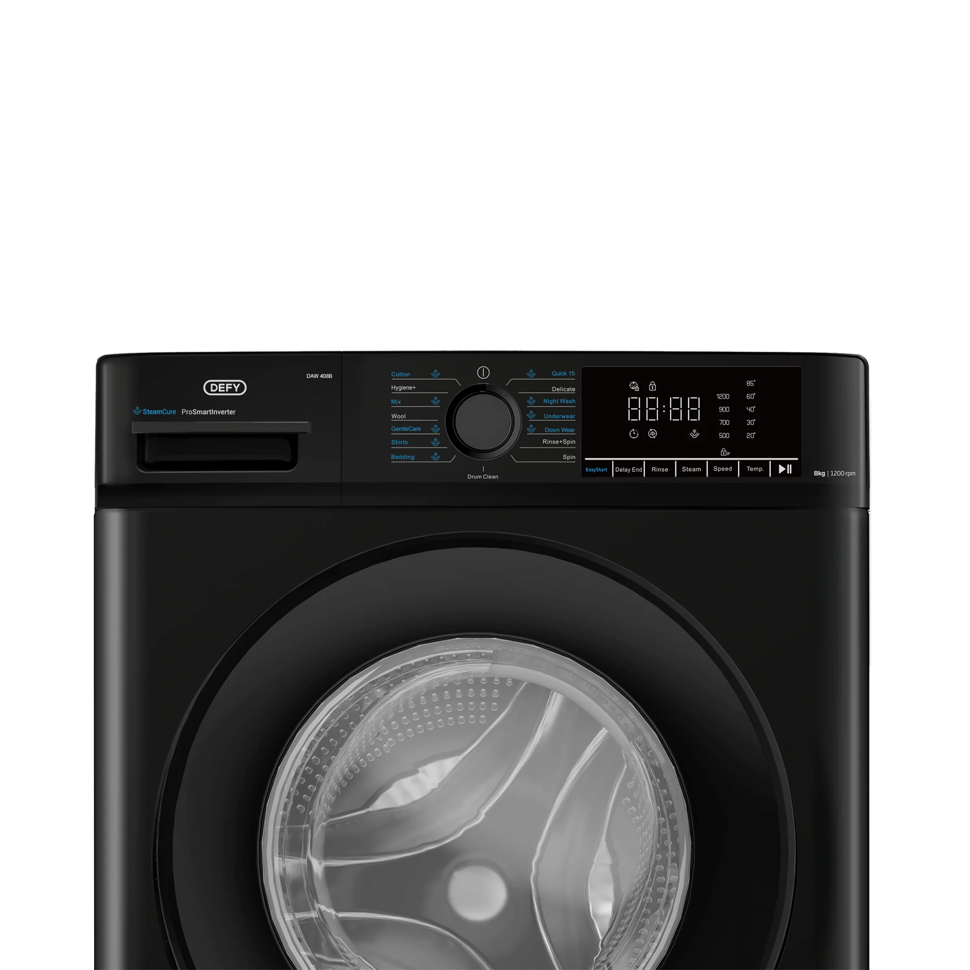 Defy 8kg Midnight Black Front Loader Washing Machine DAW408B - Image 5