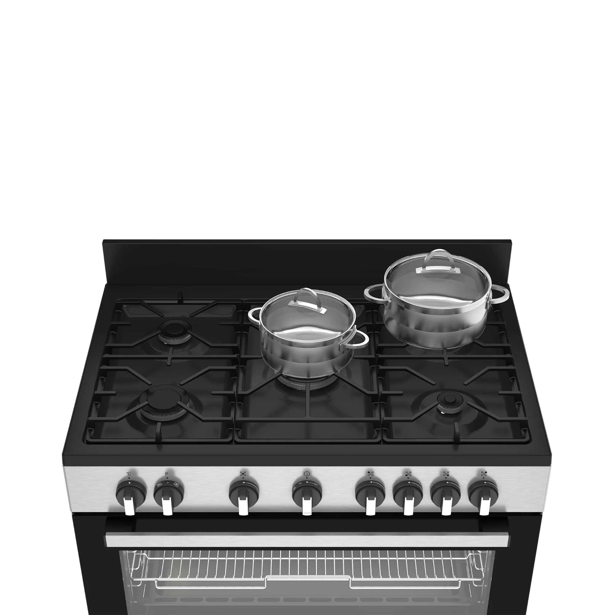 Defy 90cm Gas Electric Range Cooker Thermofan+ Black/Inox DGS90GEBI - Image 5