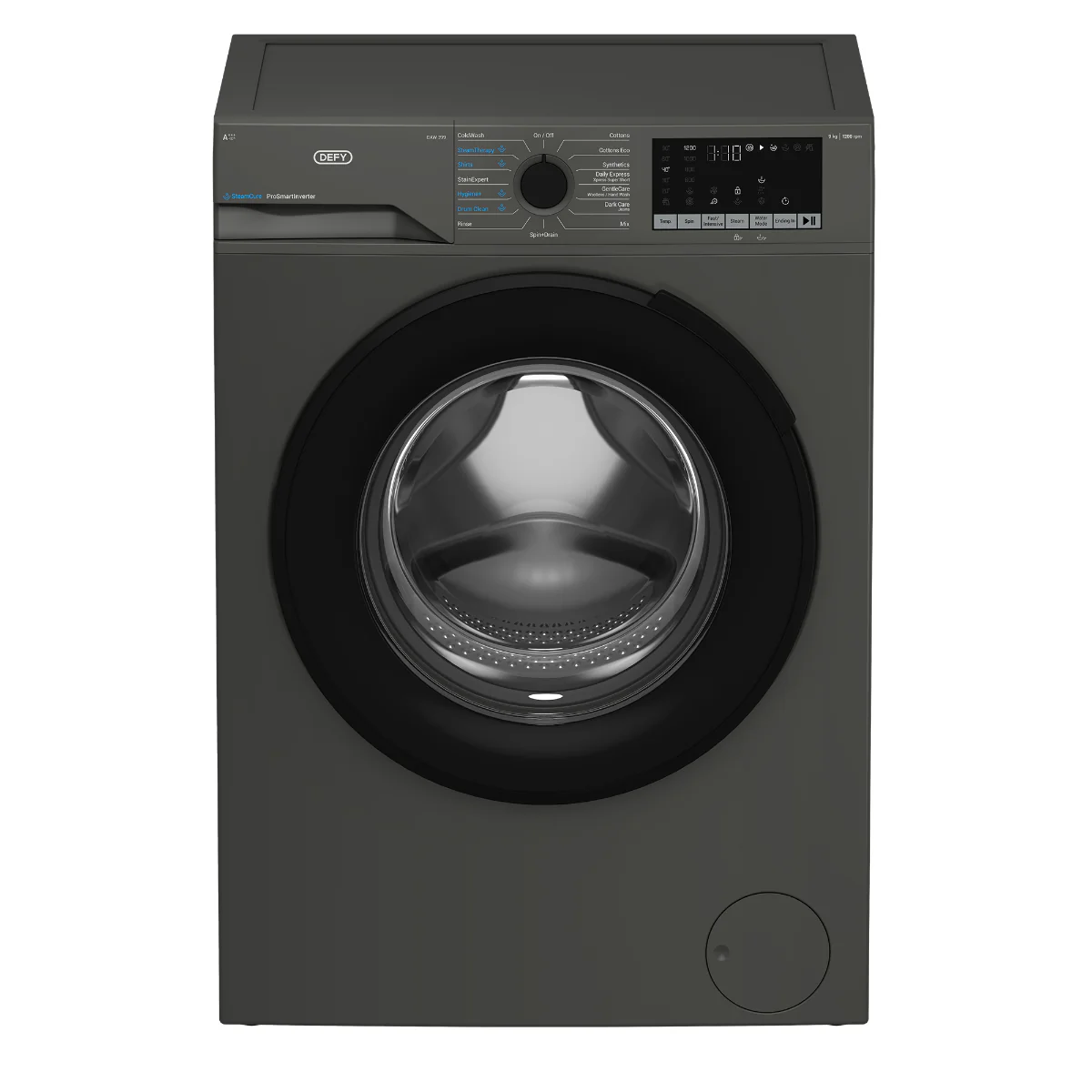 Defy 9kg Manhattan Grey Front Loader Washing Machine - DAW399