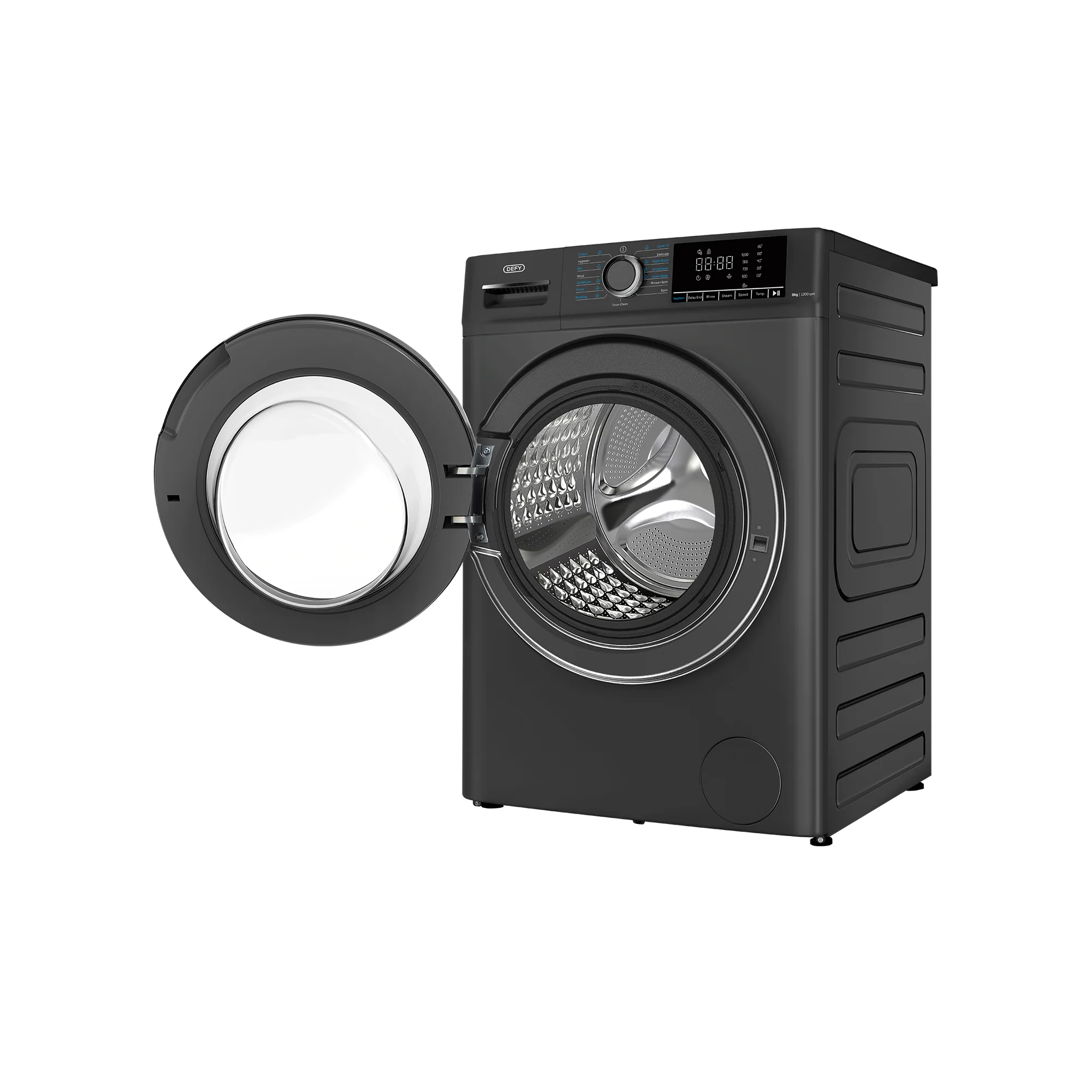 Defy DAW408 8kg Front Loader Washing Machine Manhattan Grey - Image 3